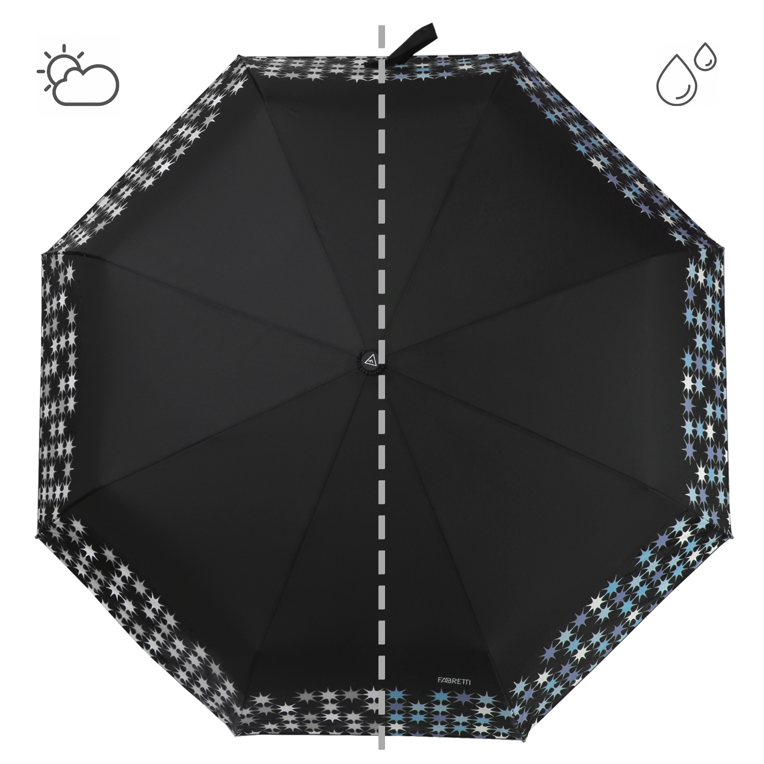 UFW0017-8 Зонт жен. Fabretti, автомат, 3 сложения, эпонж