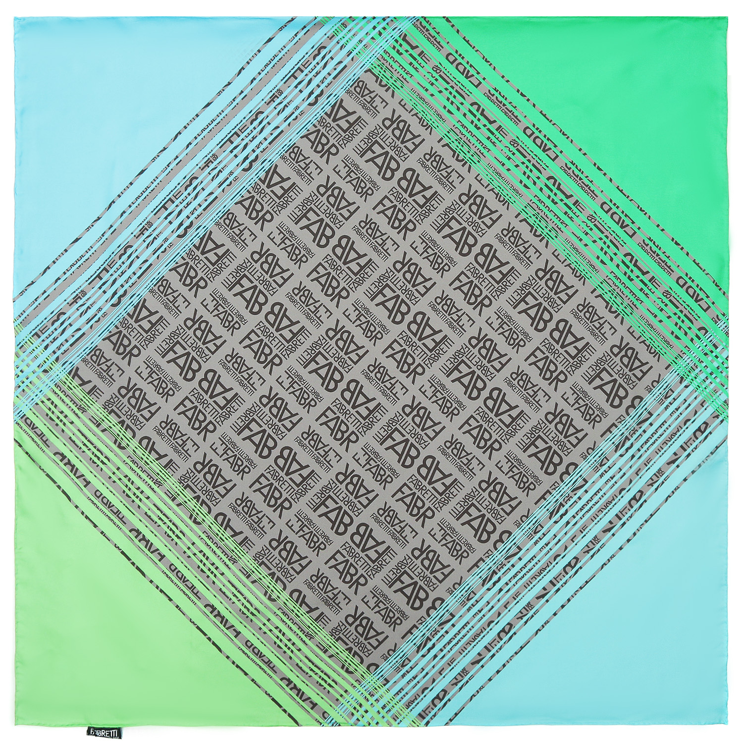 VFS0002-11 Платок жен. 100% шелк 90x90 FABRETTI