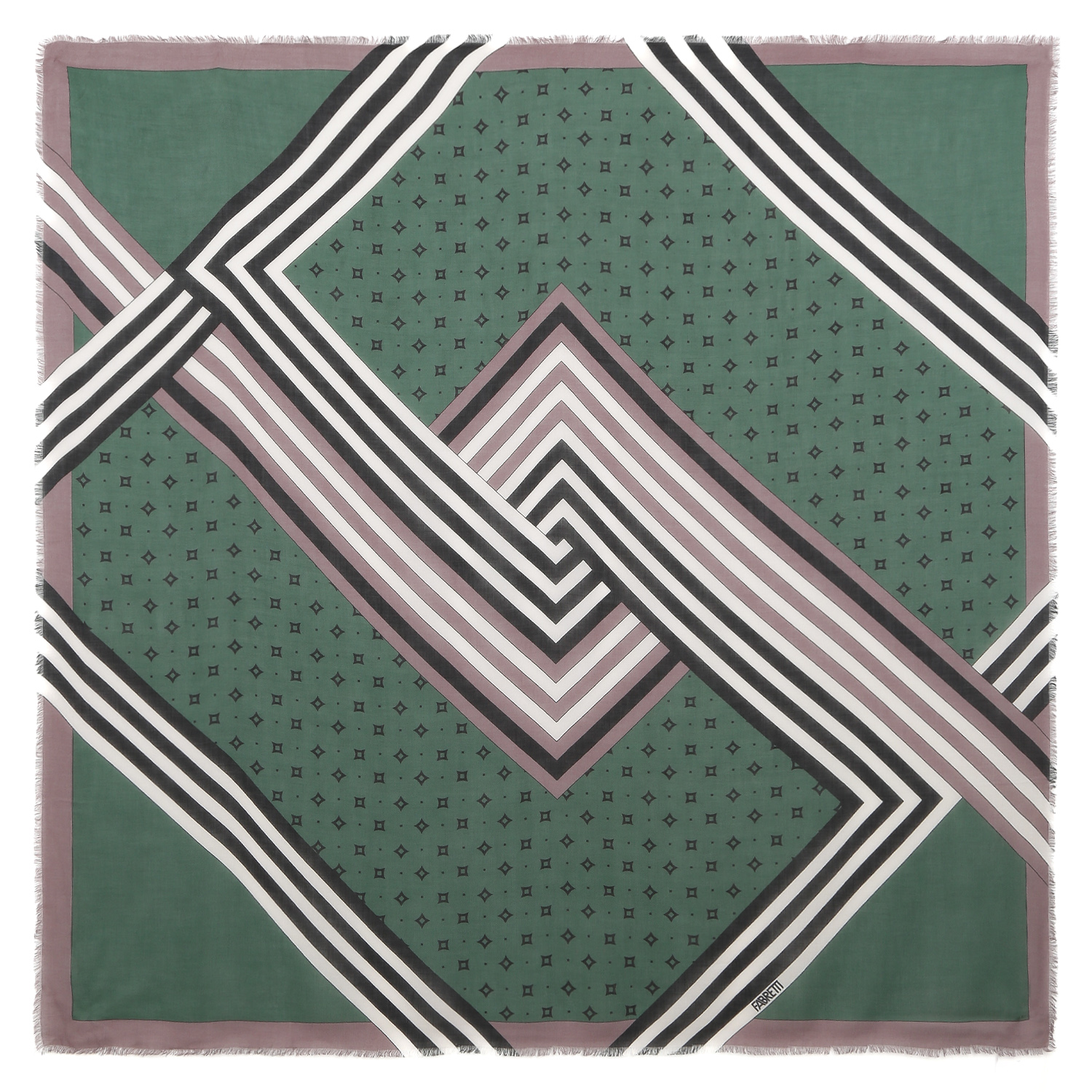 VFS1017-11 Платок жен. 18% шерсть, 82% модал  110x110 FABRETTI