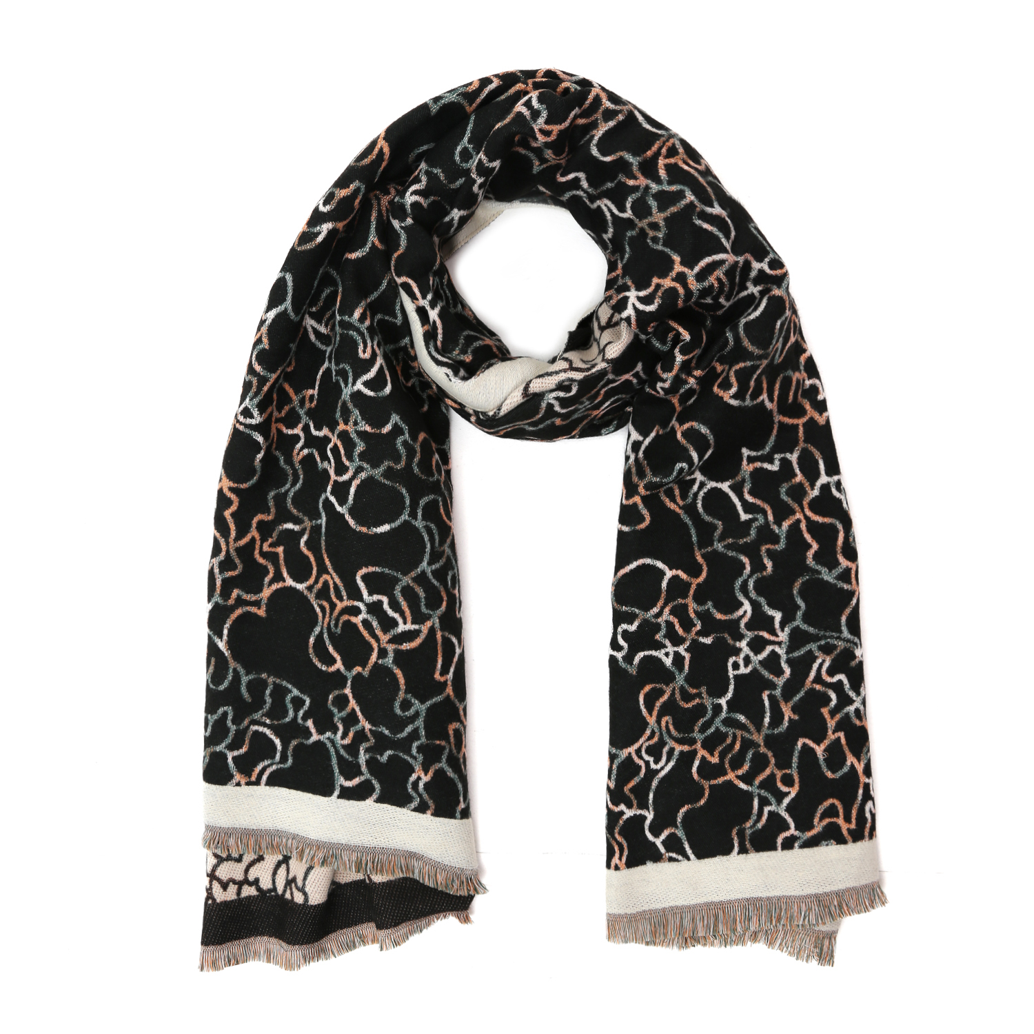 VFGI3-2 Шарф жен. 100% полиэстер 66x190 FABRETTI