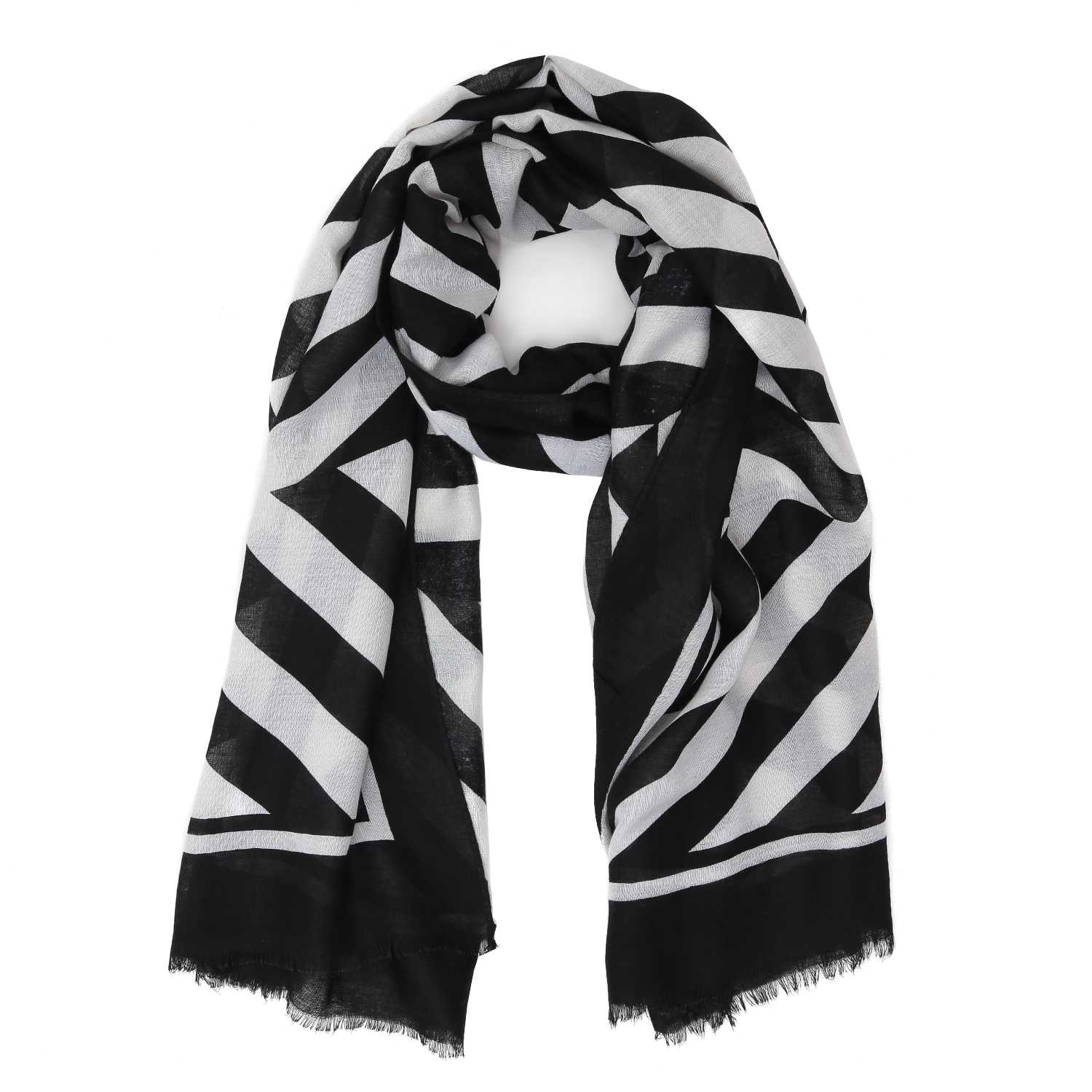 VFI13-30 Шарф жен. 100% полиэстер 90x180 FABRETTI