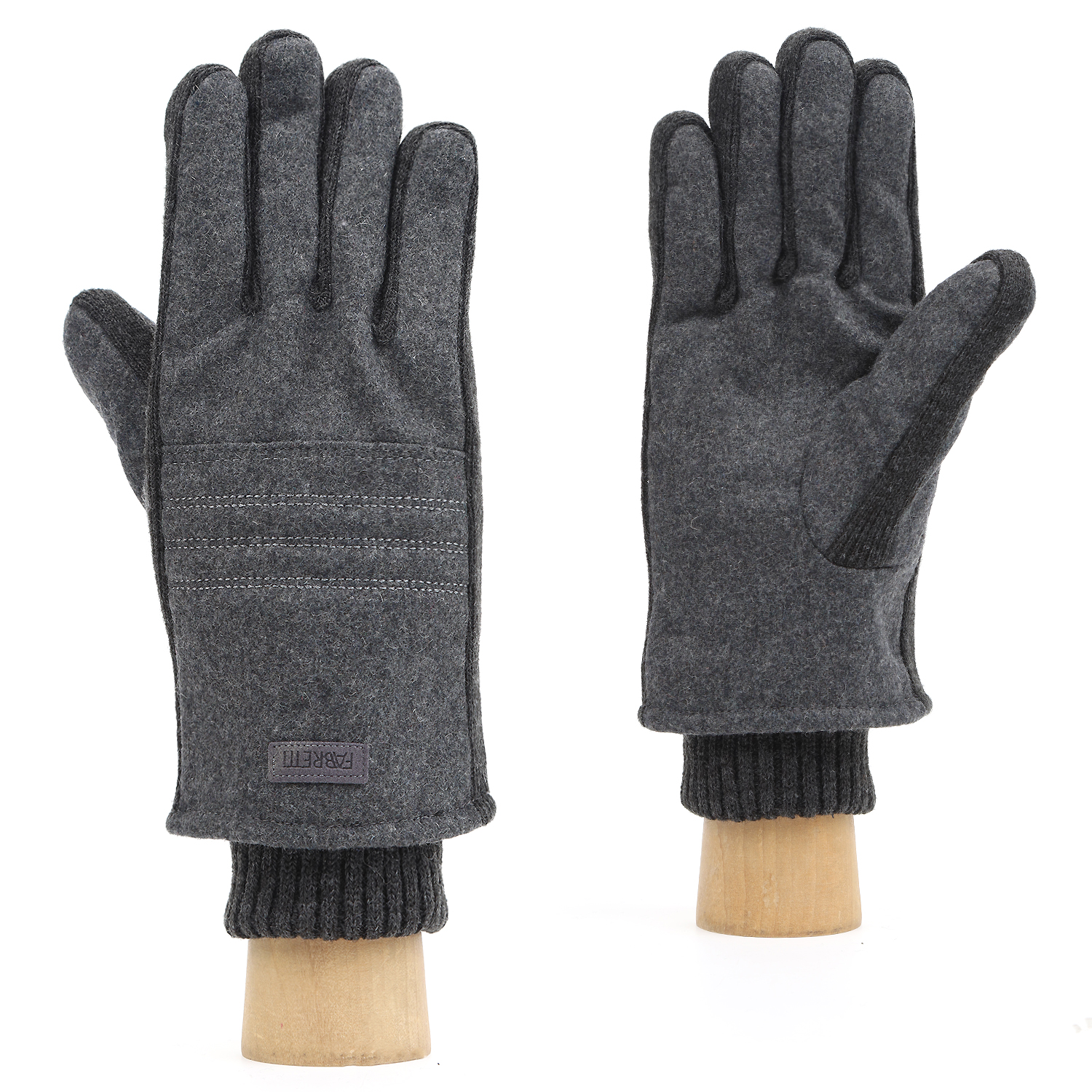 JDG19-3 FABRETTI Перчатки муж. 70% полиэстер/30% шерсть