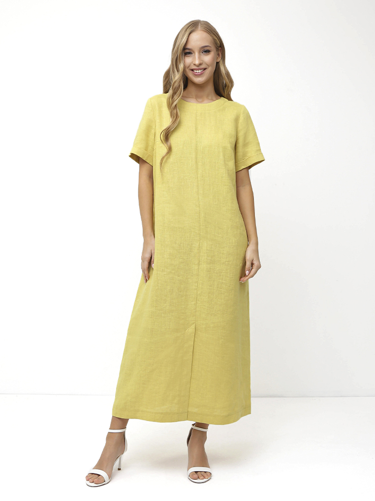 NK145-7 FABRETTI Платье женское 100% лён
