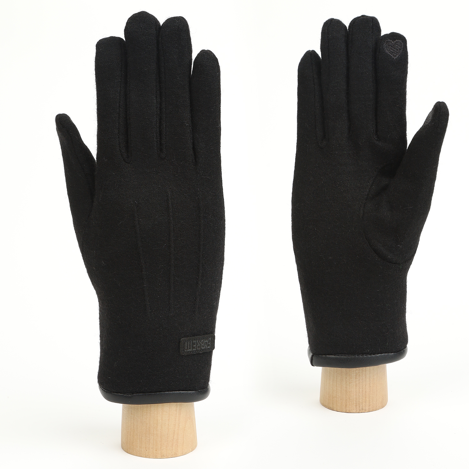 JMF67-2 FABRETTI Перчатки жен. 90% шерсть/10% эластан 