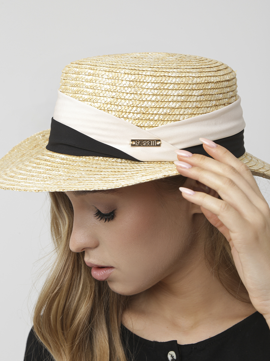 WG87-13  FABRETTI Шляпа жен. натуральная солома 