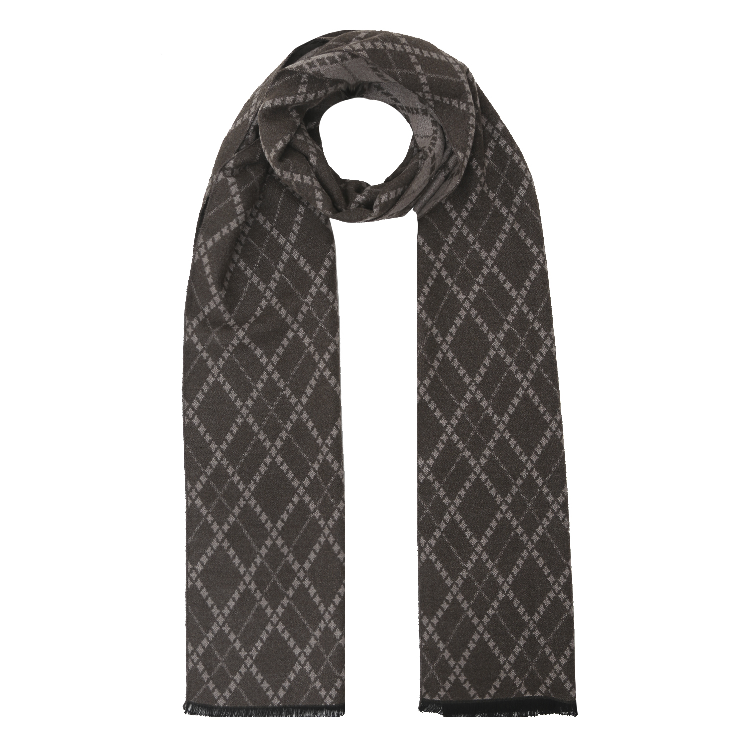 VGU6-12 Шарф муж. 100% вискоза 30x192 FABRETTI