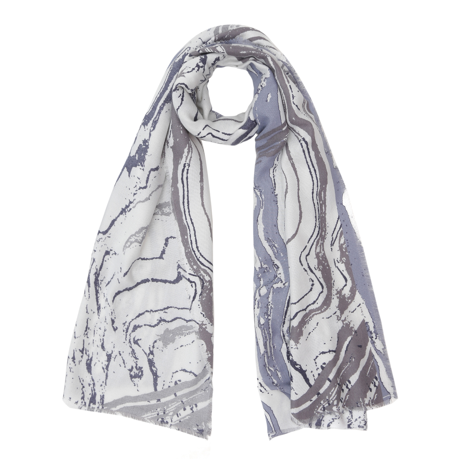 VFI8-9 Шарф жен. 100% полиэстер 65x190 FABRETTI