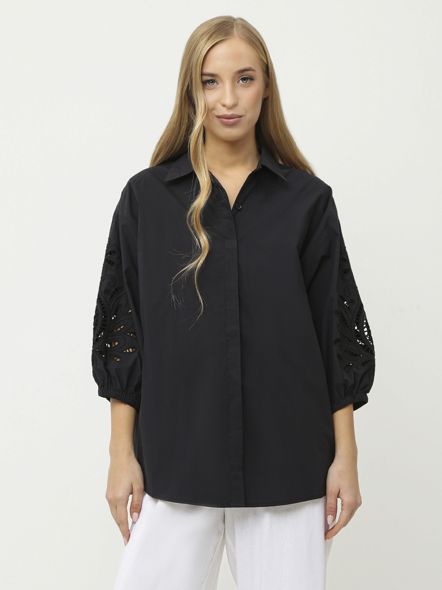 NCF58-2 FABRETTI Блуза женская 80% хлопок 20% полиэстер