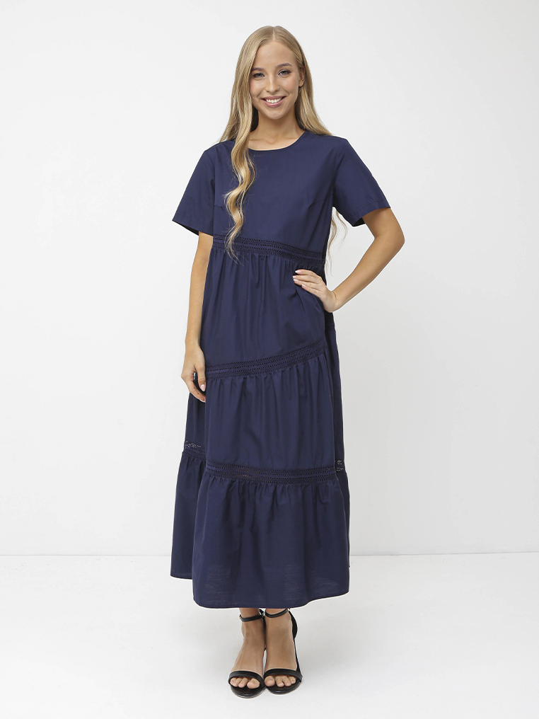 NCF05-110 FABRETTI Платье женское 52% хлопок 48% полиэстер