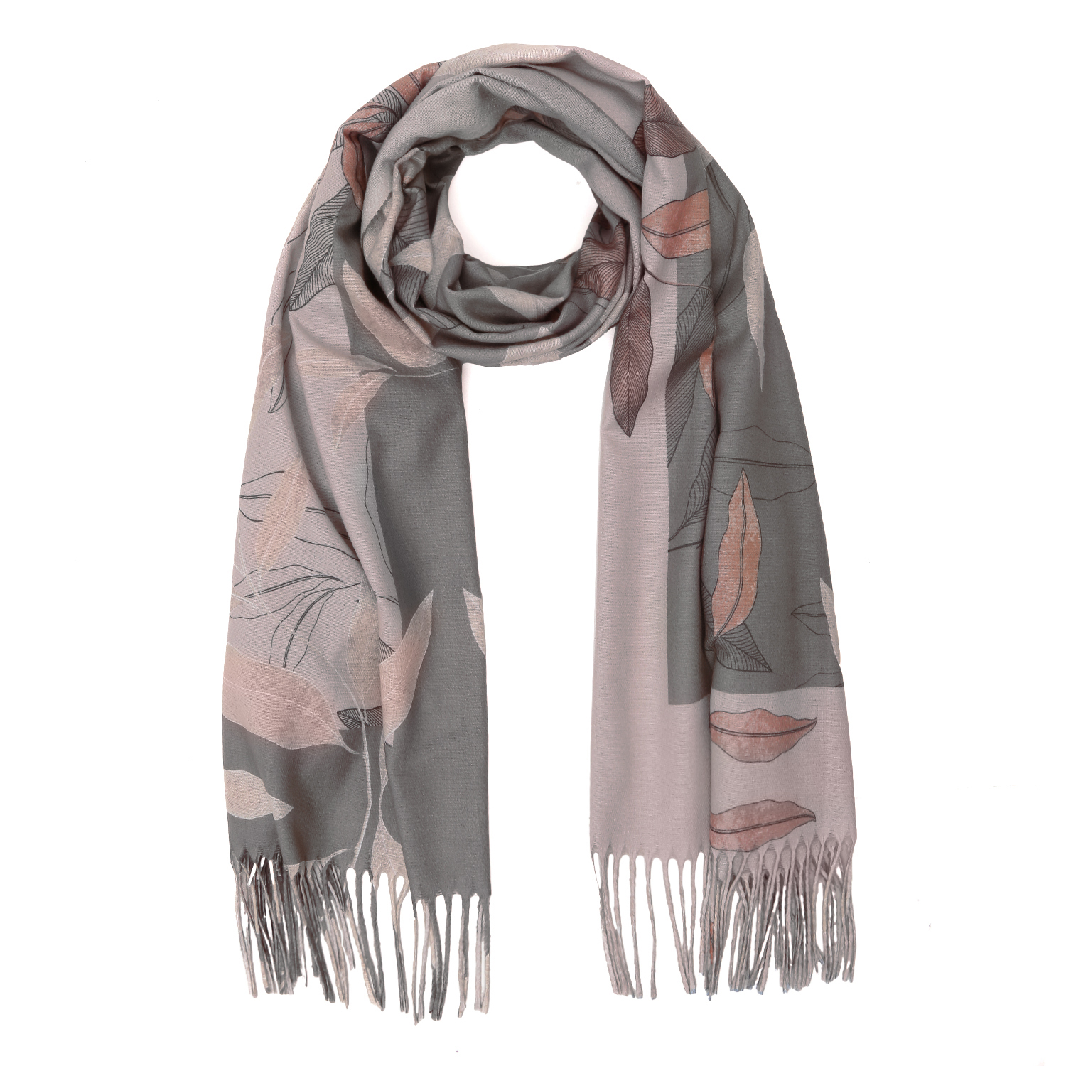 VFJ11-13 Шарф жен. 30% вискоза, 70% полиэстер 70x180 FABRETTI