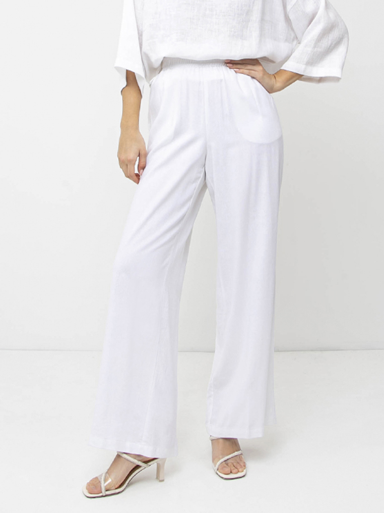 NCF79-1 FABRETTI Брюки женские 70% лён 30% вискоза