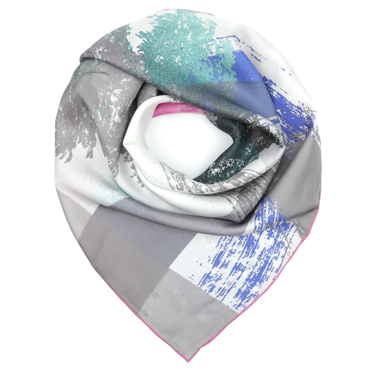 VFS0004-5 Платок жен. 100% шелк 90x90 FABRETTI