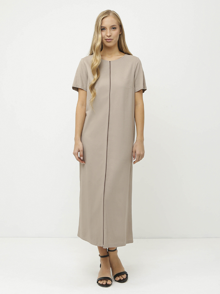 NCF93-191 FABRETTI Платье женское 70% лён 30% вискоза