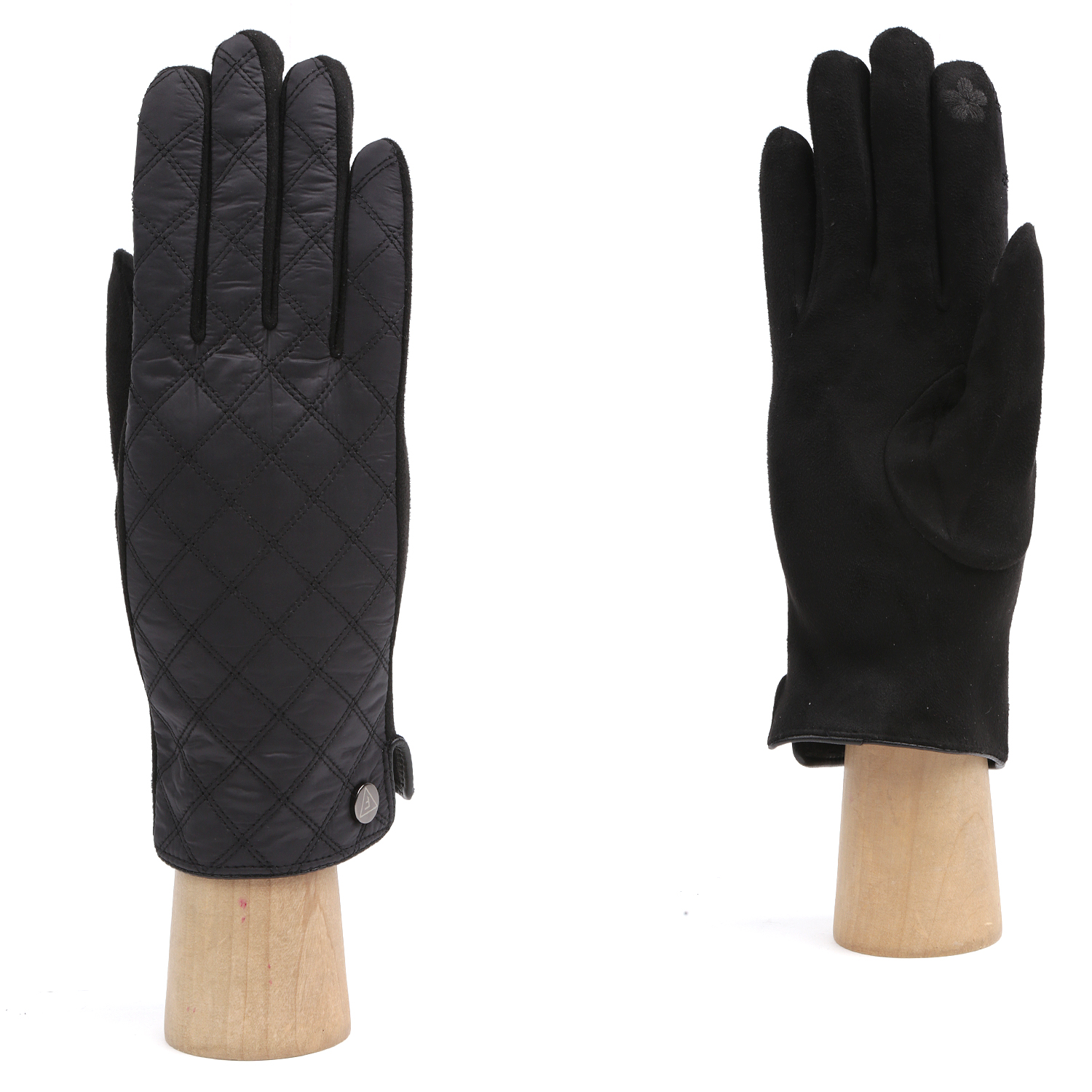 JDF16-1 FABRETTI Перчатки жен. 100%полиэстер,90%полиэстр/10%эластан