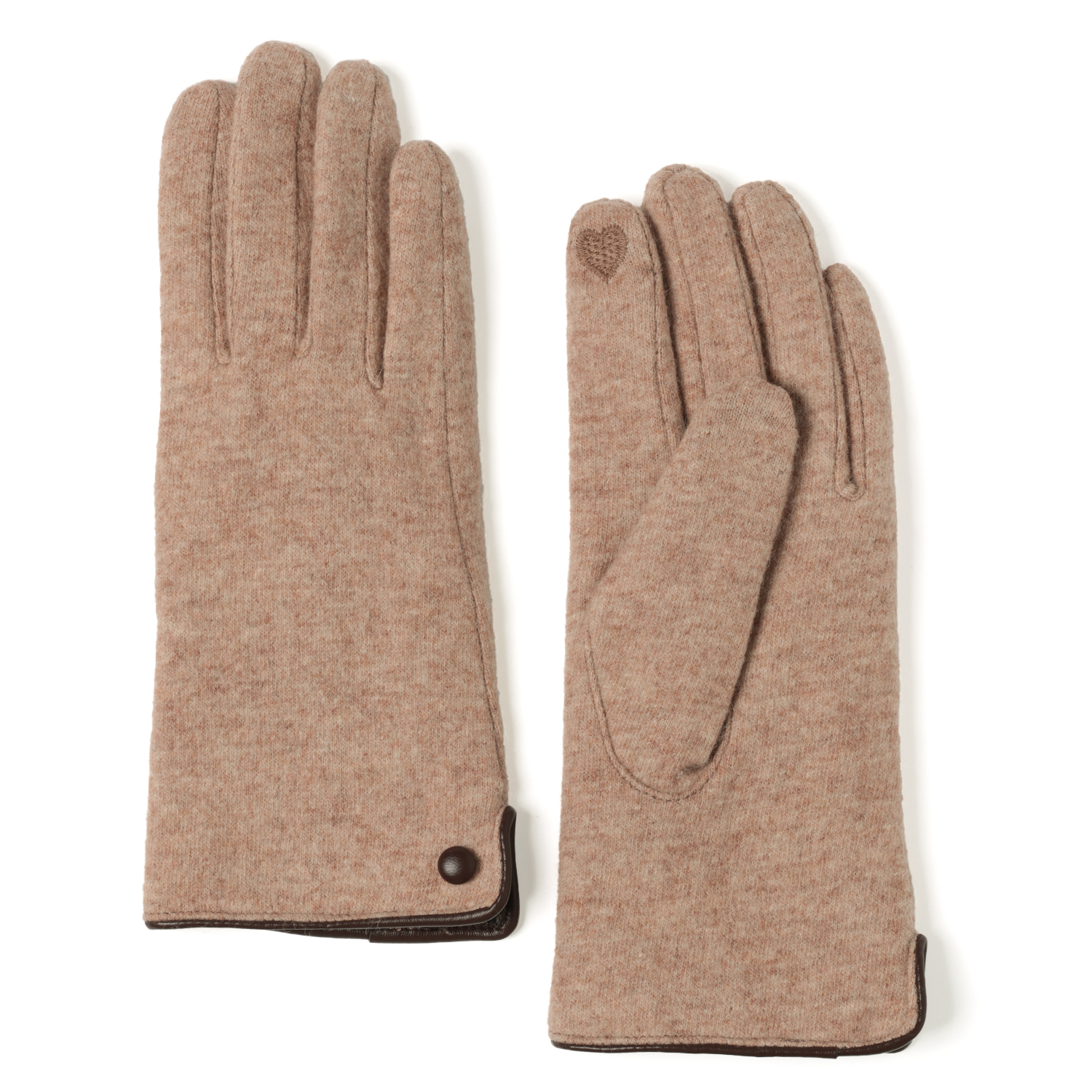 JMF80-23 FABRETTI Перчатки жен. 90% шерсть/10% эластан