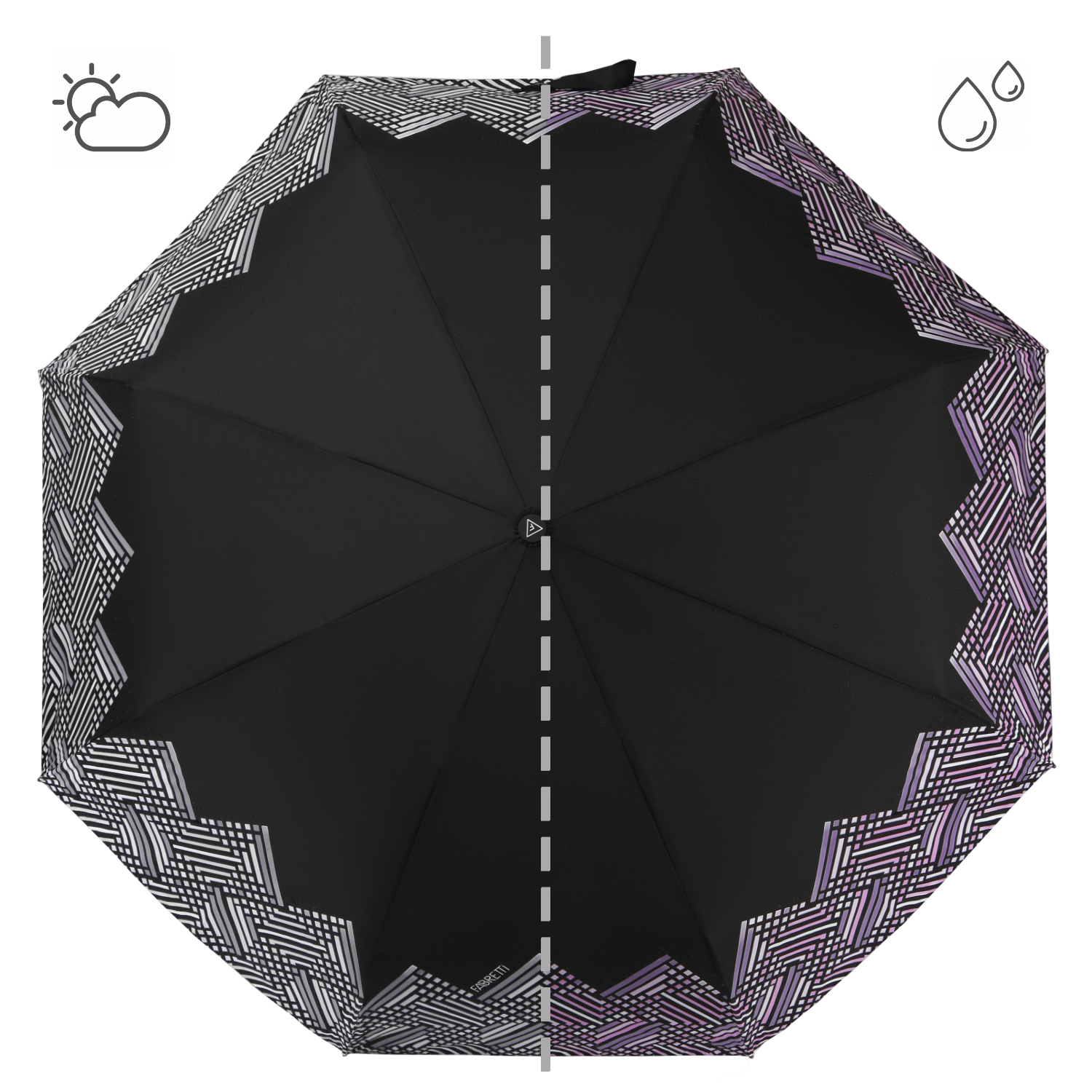 UFW0015-5 Зонт жен. Fabretti, автомат, 3 сложения, эпонж