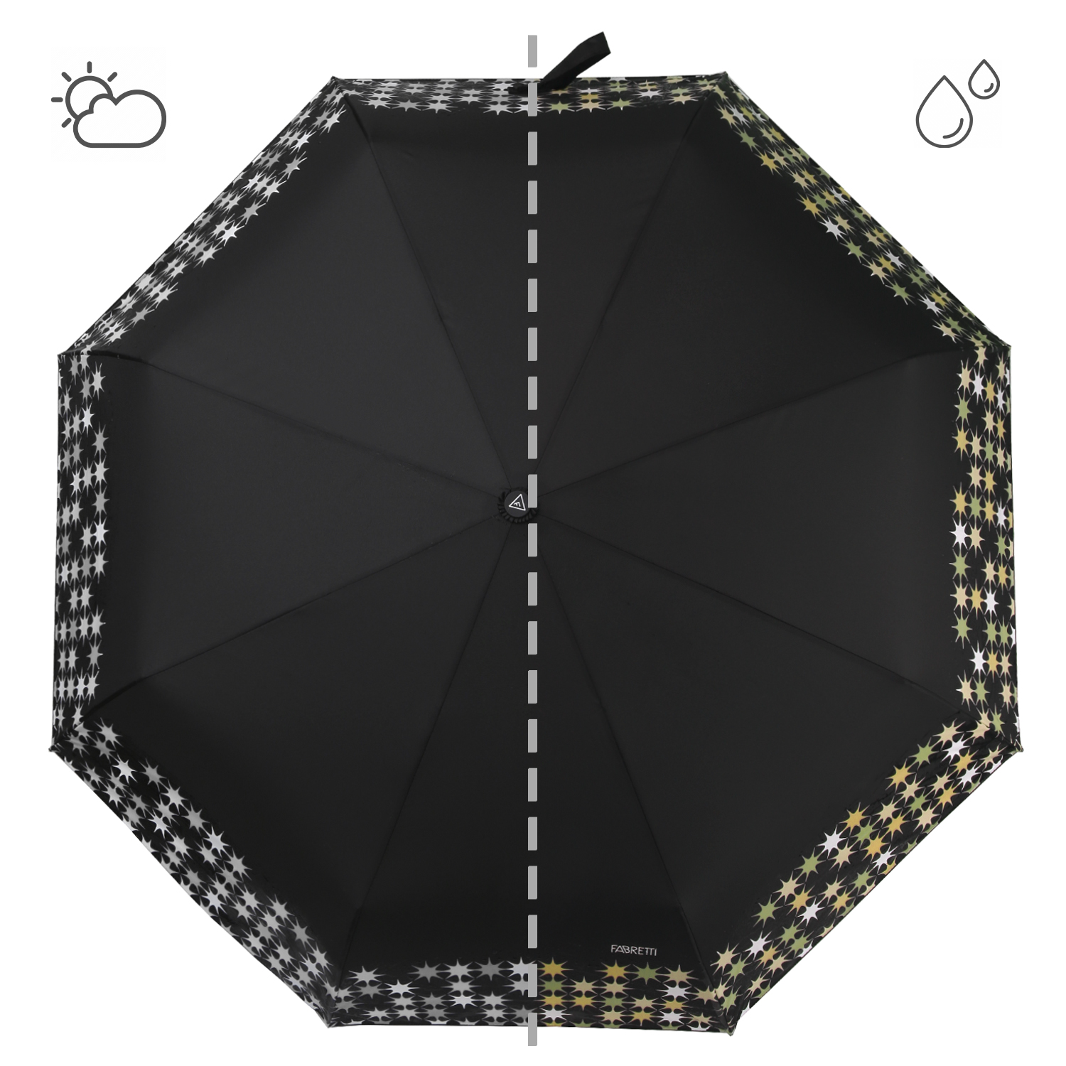 UFW0017-7 Зонт жен. Fabretti, автомат, 3 сложения, эпонж