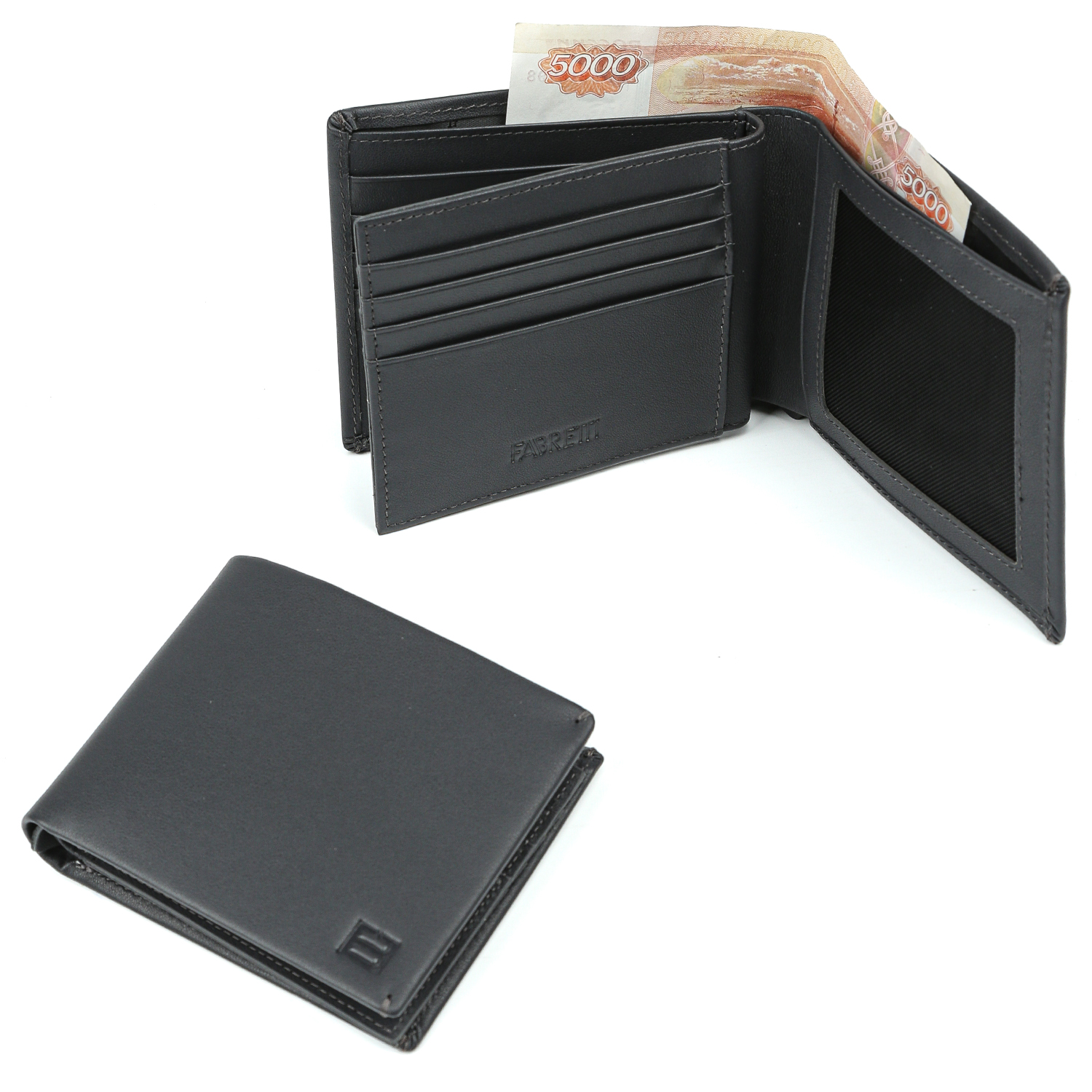 QWm05N-3 FABRETTI Кошелек муж. нат. кожа