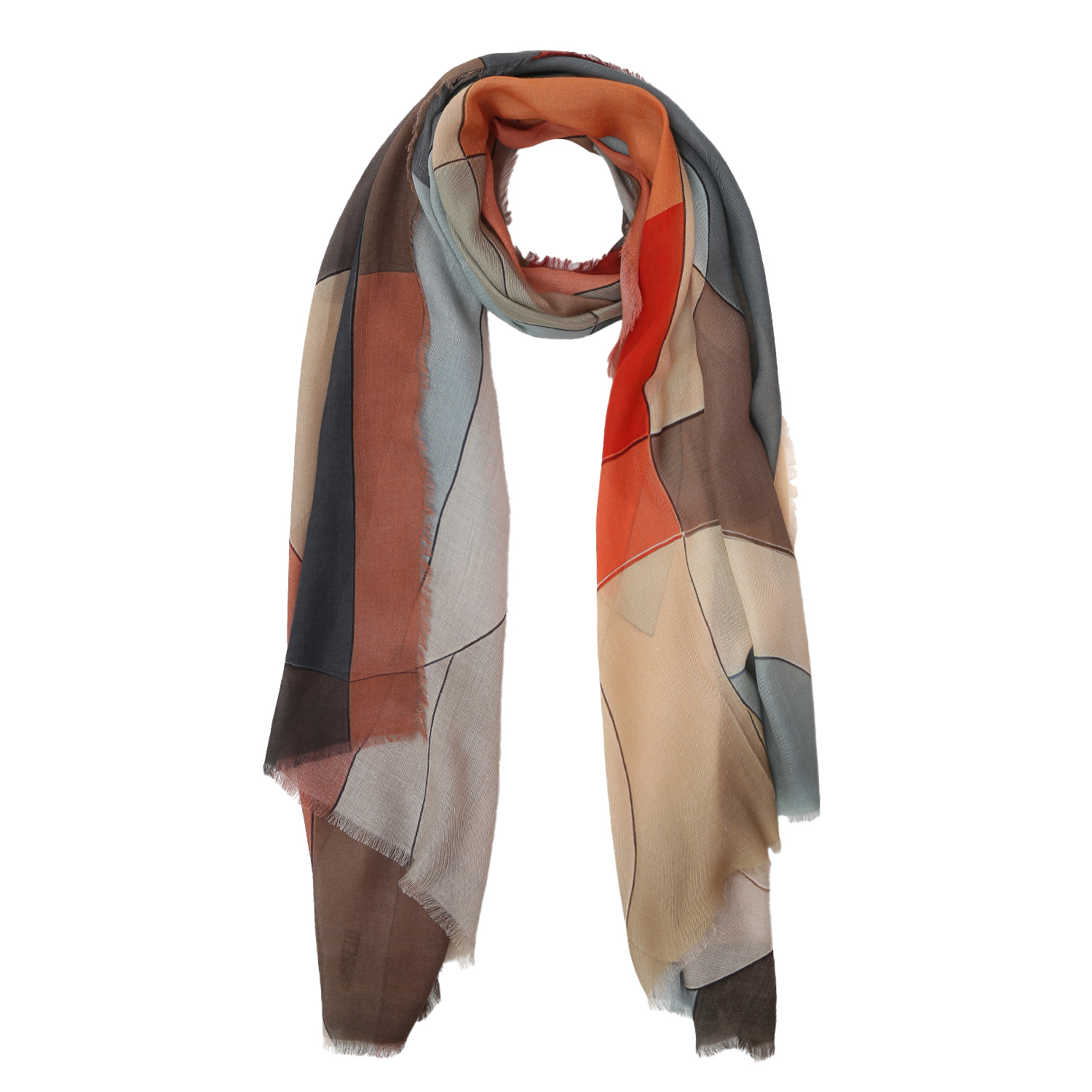 VFS1024-13 Шарф жен. 18% шерсть, 82% модал  70x180 FABRETTI