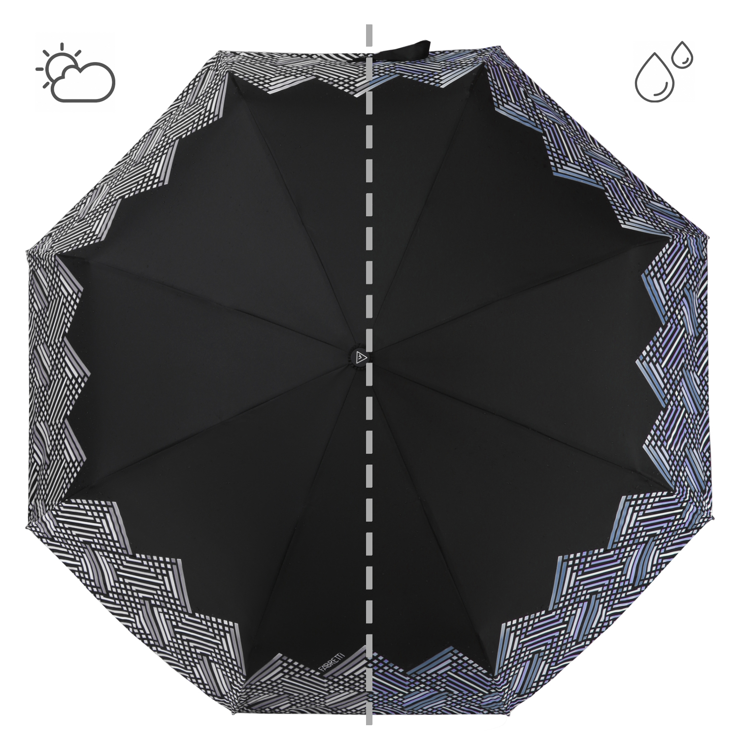 UFW0015-8 Зонт жен. Fabretti, автомат, 3 сложения, эпонж