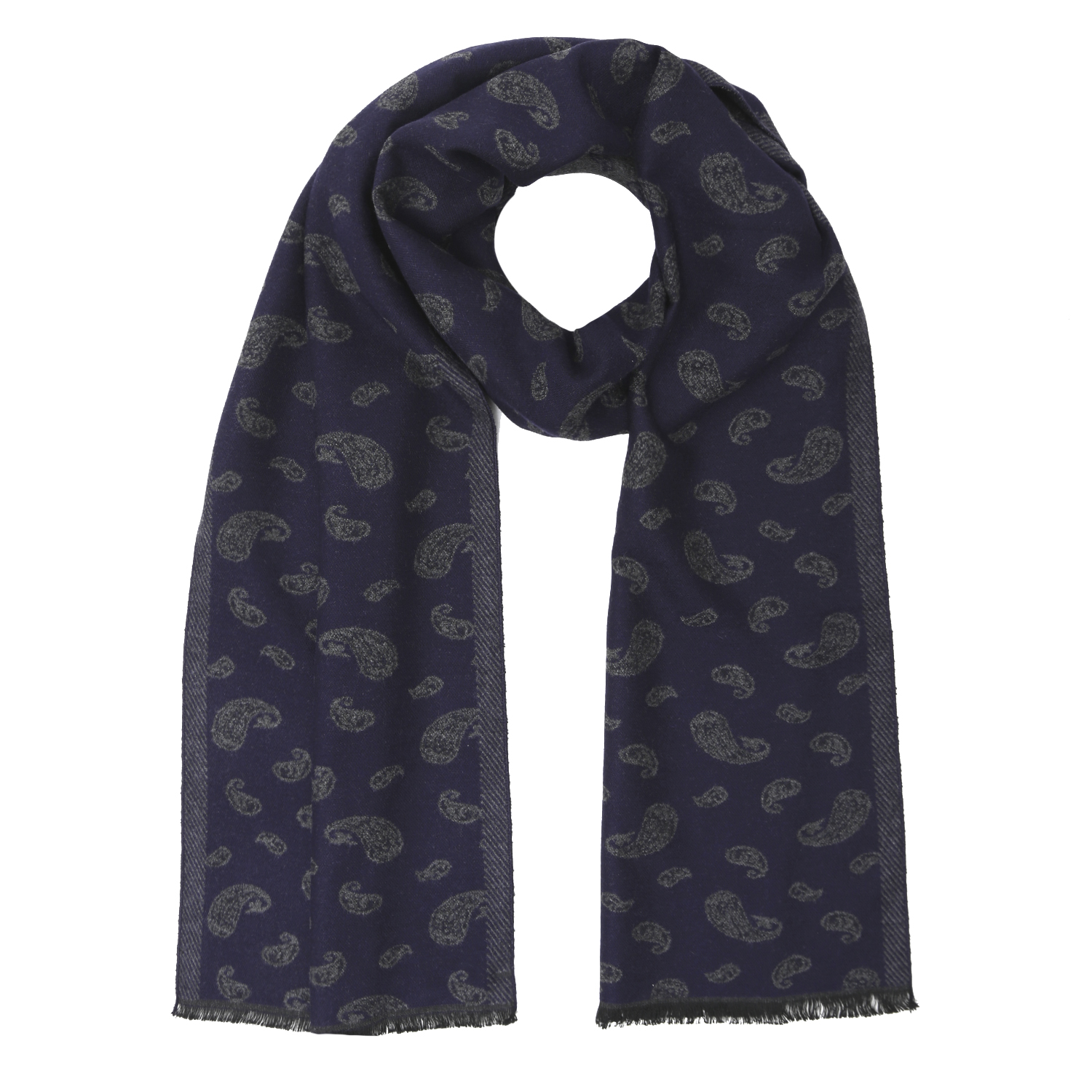 VGU8-8 Шарф муж. 100% вискоза 30x192 FABRETTI