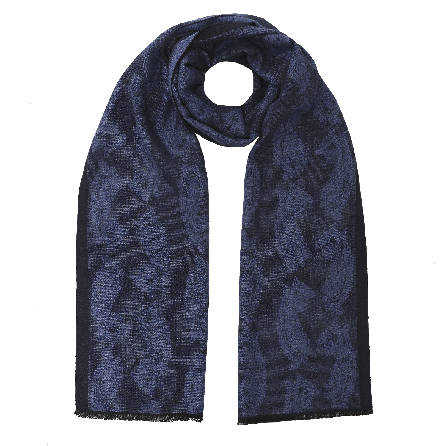 VGU7-8 Шарф муж. 100% вискоза 30x192 FABRETTI