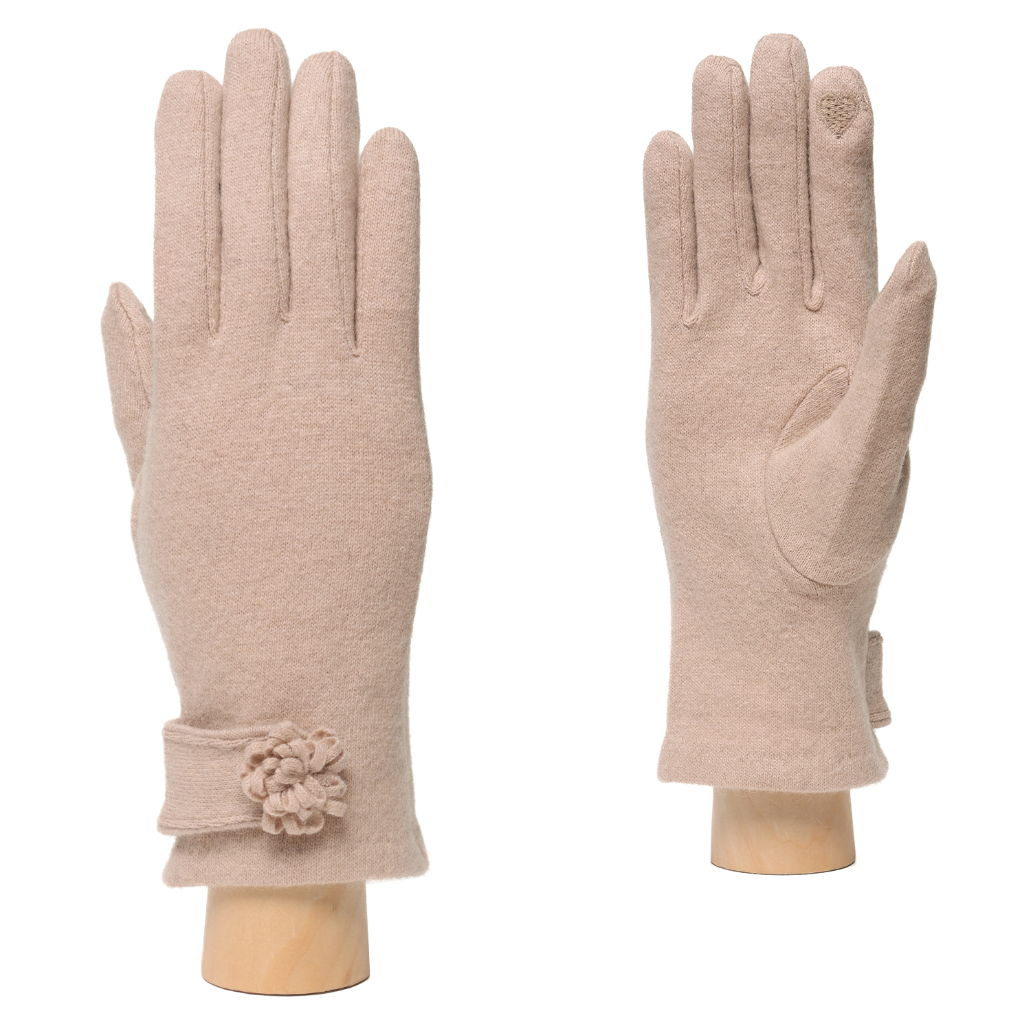 JIF55-13 FABRETTI Перчатки жен. 85% шерсть/15% эластан