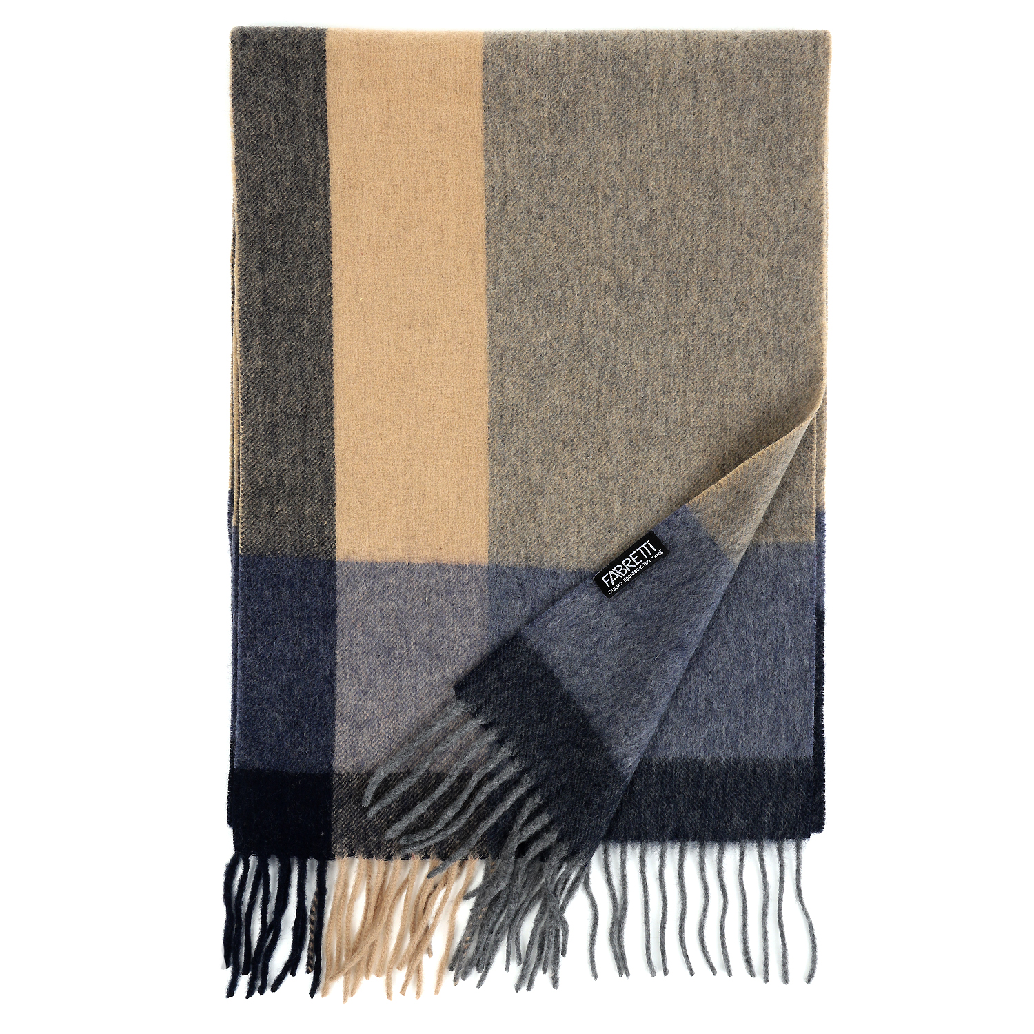 VGU2-8 Шарф муж. 100% шерсть 30x180 FABRETTI