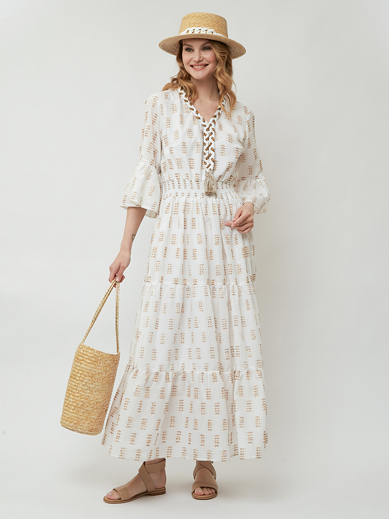 NR900-1 FABRETTI Платье женское 100% хлопок