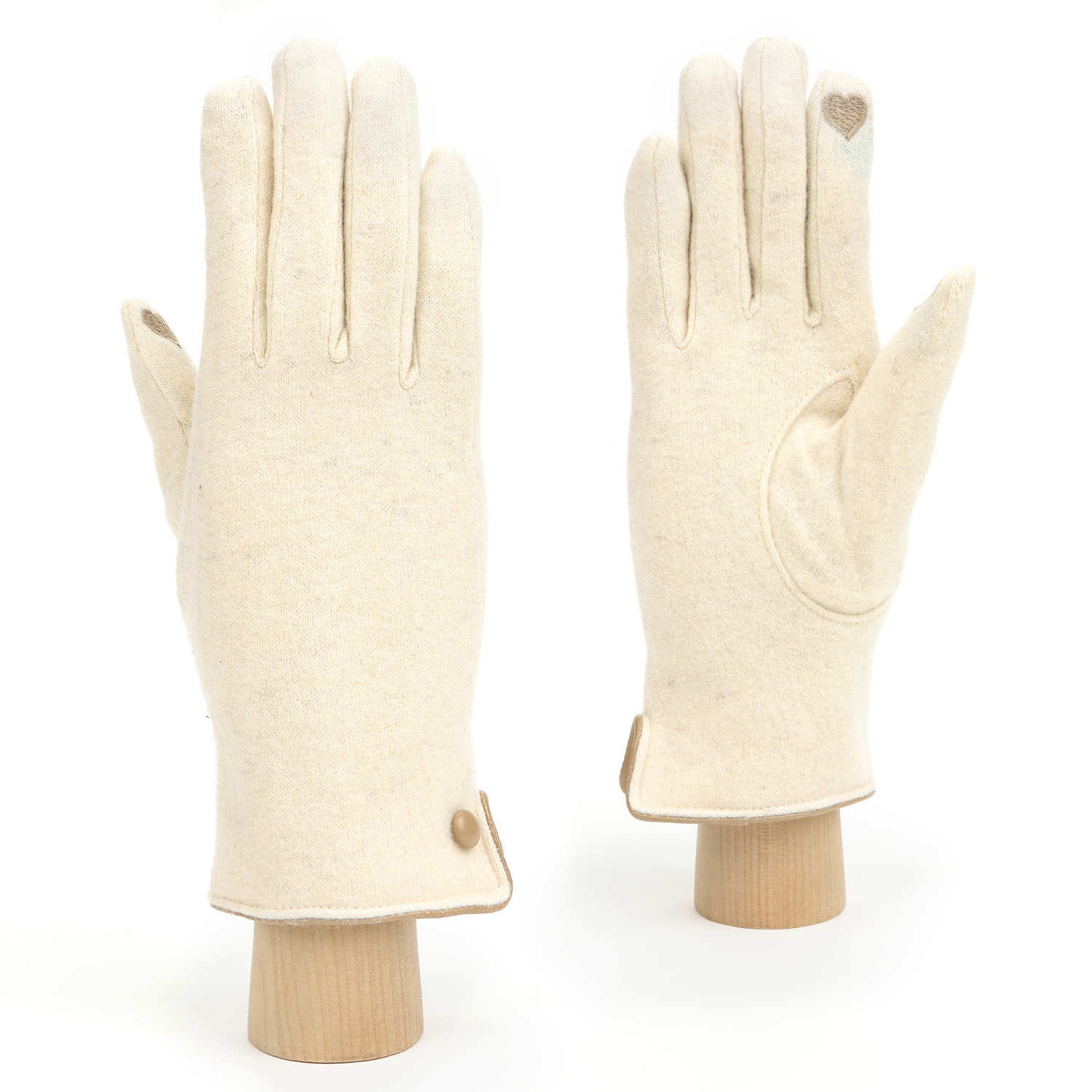 JMF80-1 FABRETTI Перчатки жен. 90% шерсть/10% эластан