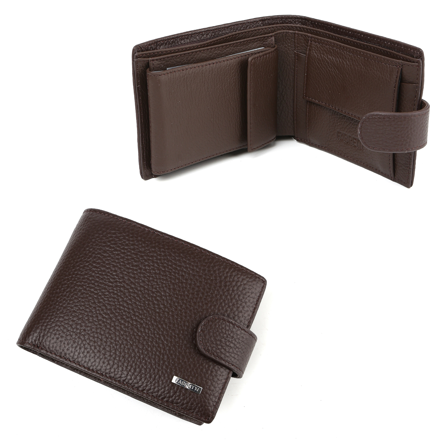 Q34511D-12 FABRETTI Кошелек муж. нат. кожа