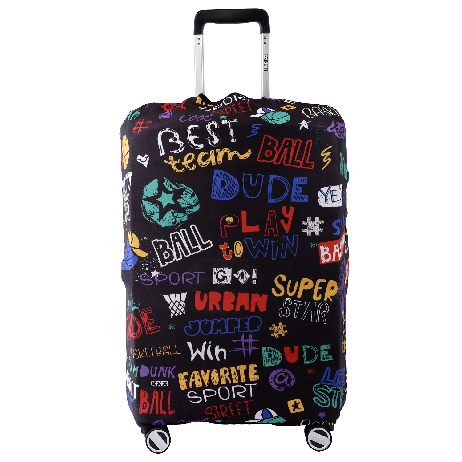 W1038-S FABRETTI Чехол для чемодана 92%полиэстер 8%спандекс