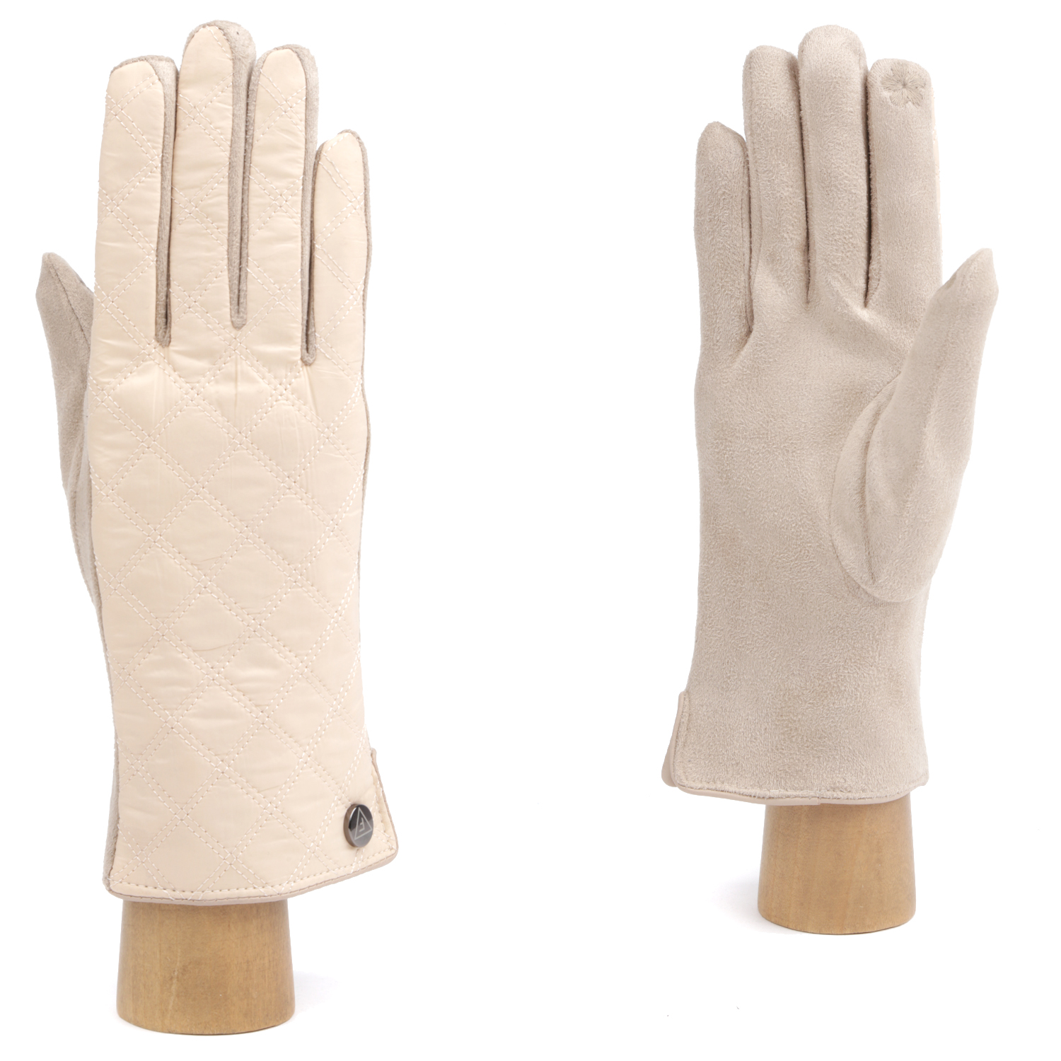 JDF16-3 FABRETTI Перчатки жен. 100%полиэстер,90%полиэстр/10%эластан