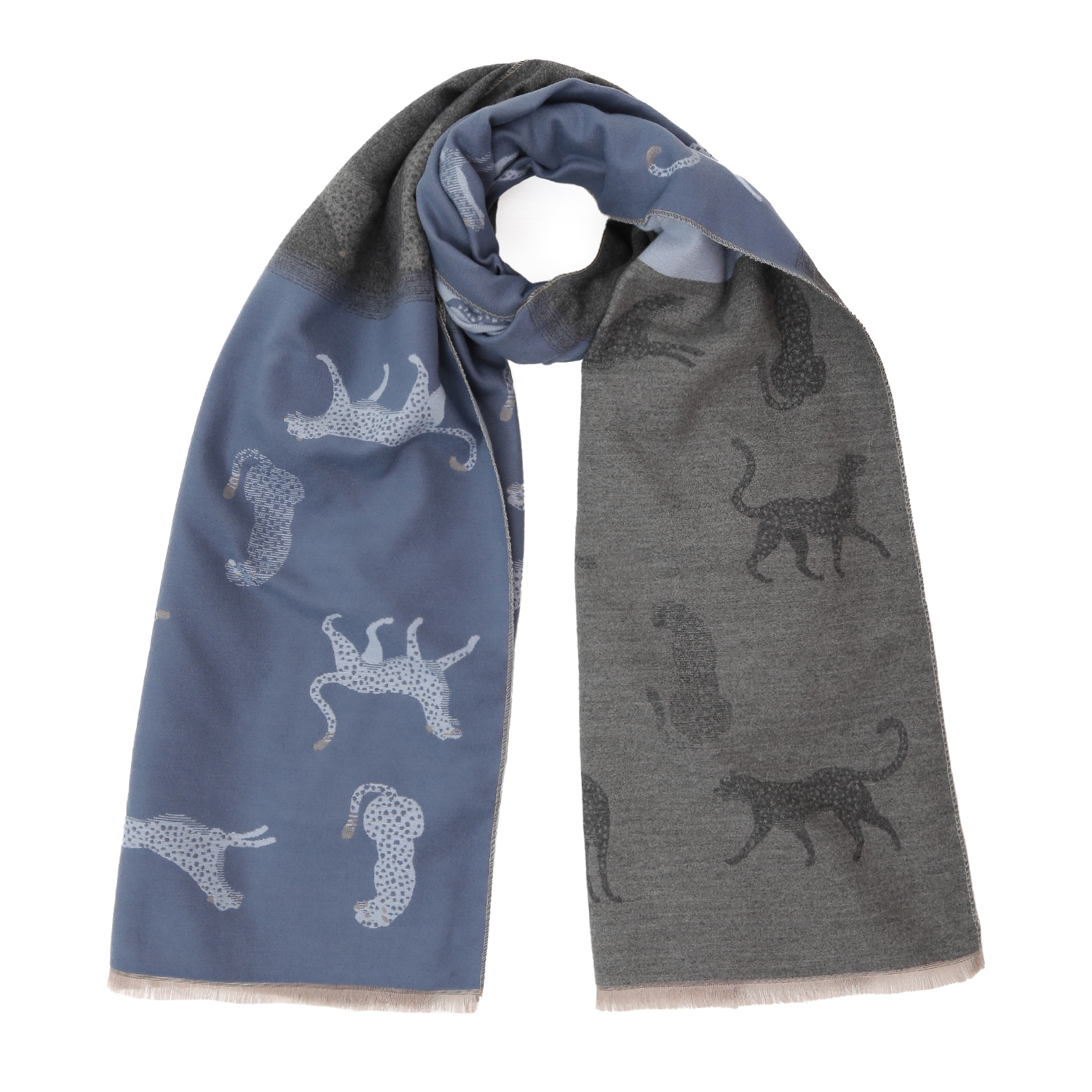 VFLL1-9 Шарф жен. 30% вискоза, 70% полиэстер 65x185 FABRETTI