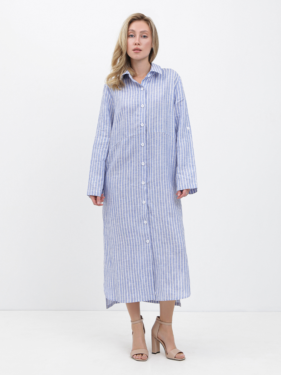 NK50-8 FABRETTI Платье женское 100% лён