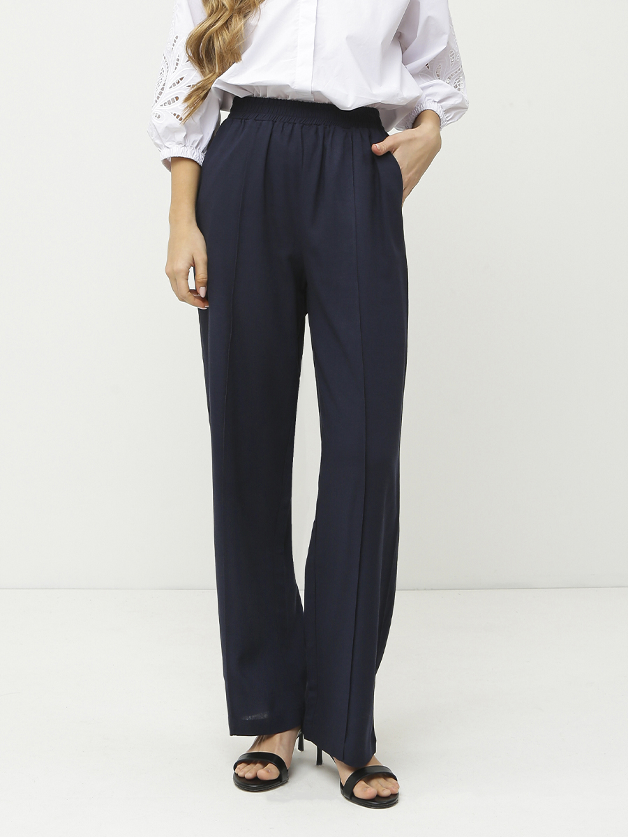 NCF45-110 FABRETTI Брюки женские 70% лён 30% вискоза