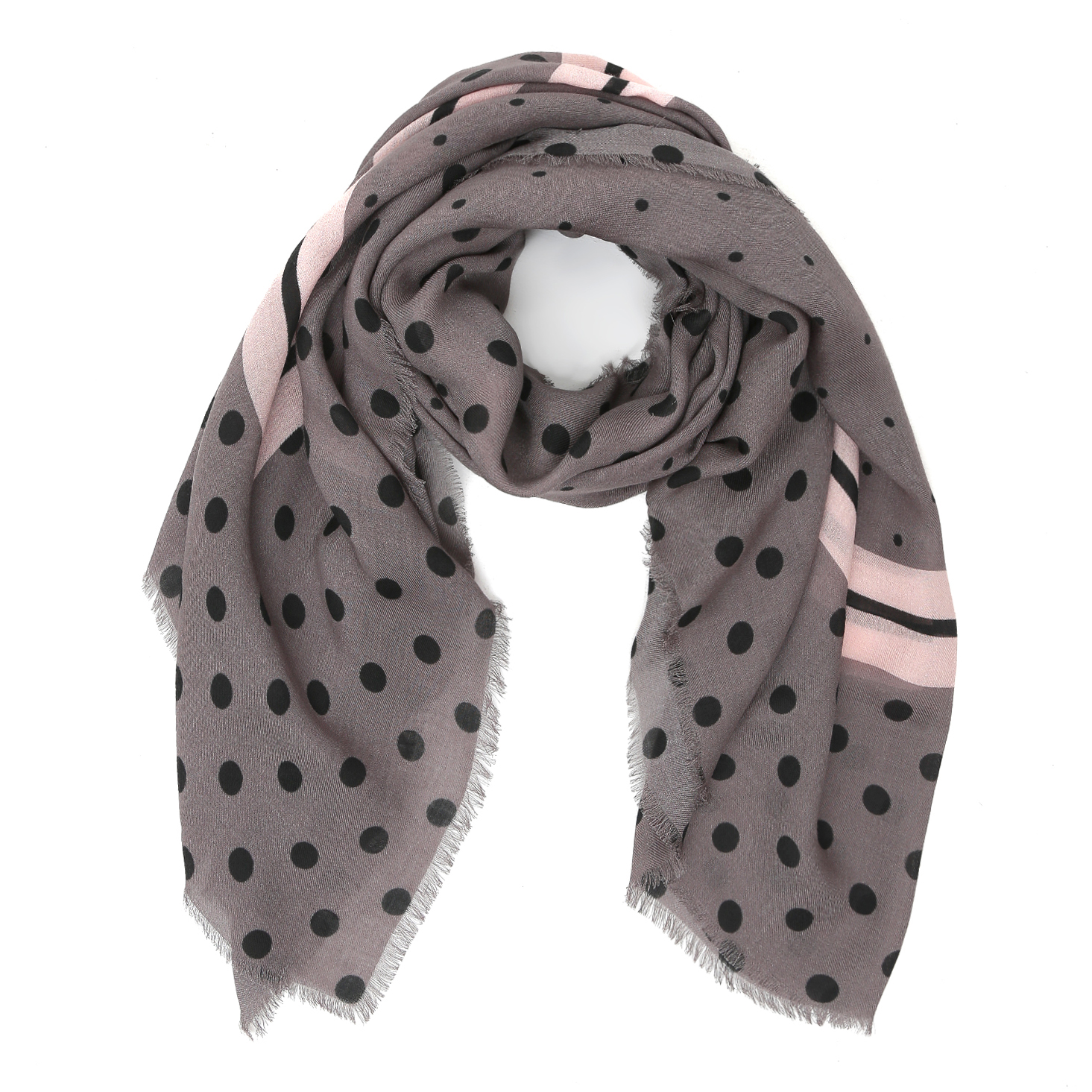 VFS1020-3 Платок жен. 18% шерсть, 82% модал  110x110 FABRETTI