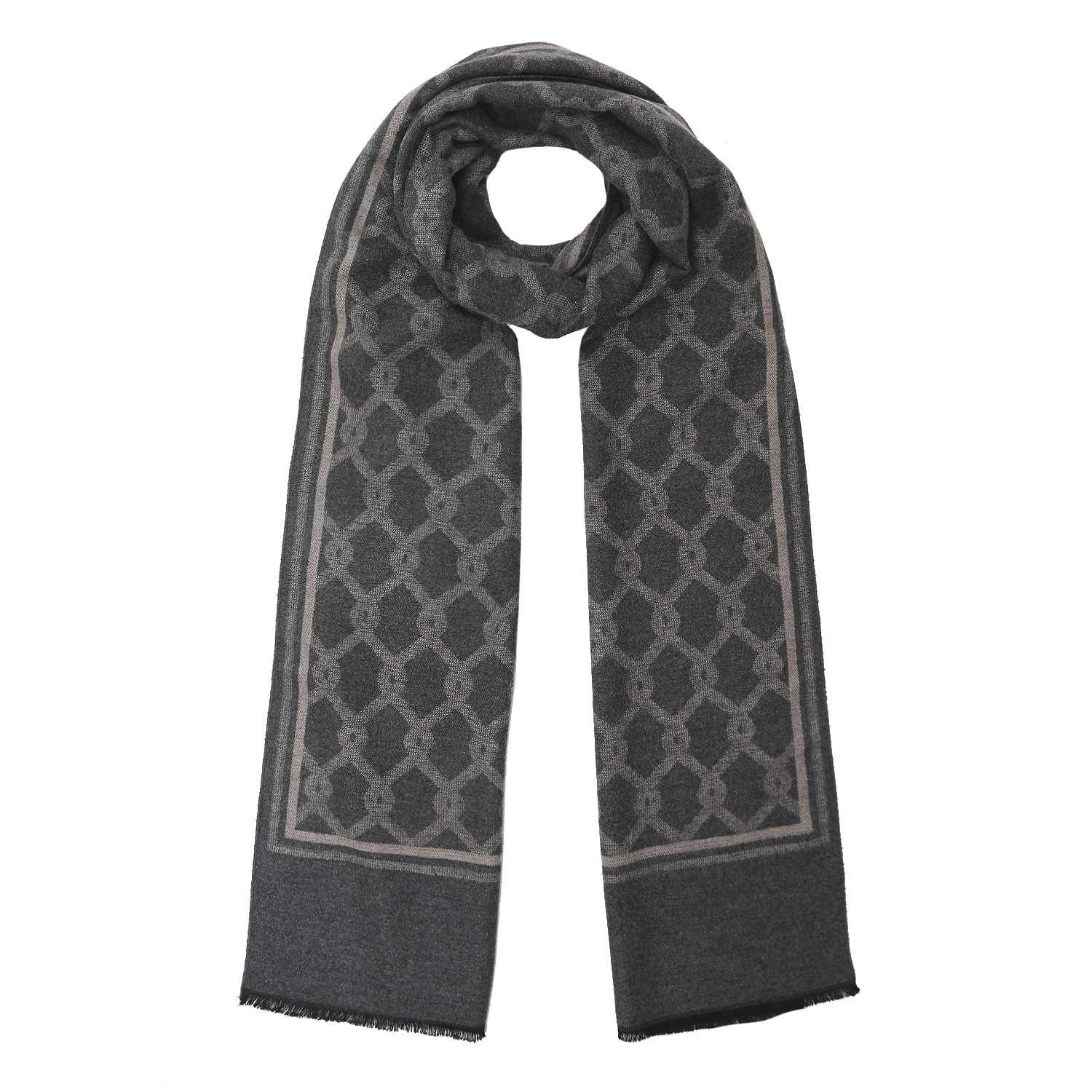 VGU9-13 Шарф муж. 100% вискоза 30x192 FABRETTI