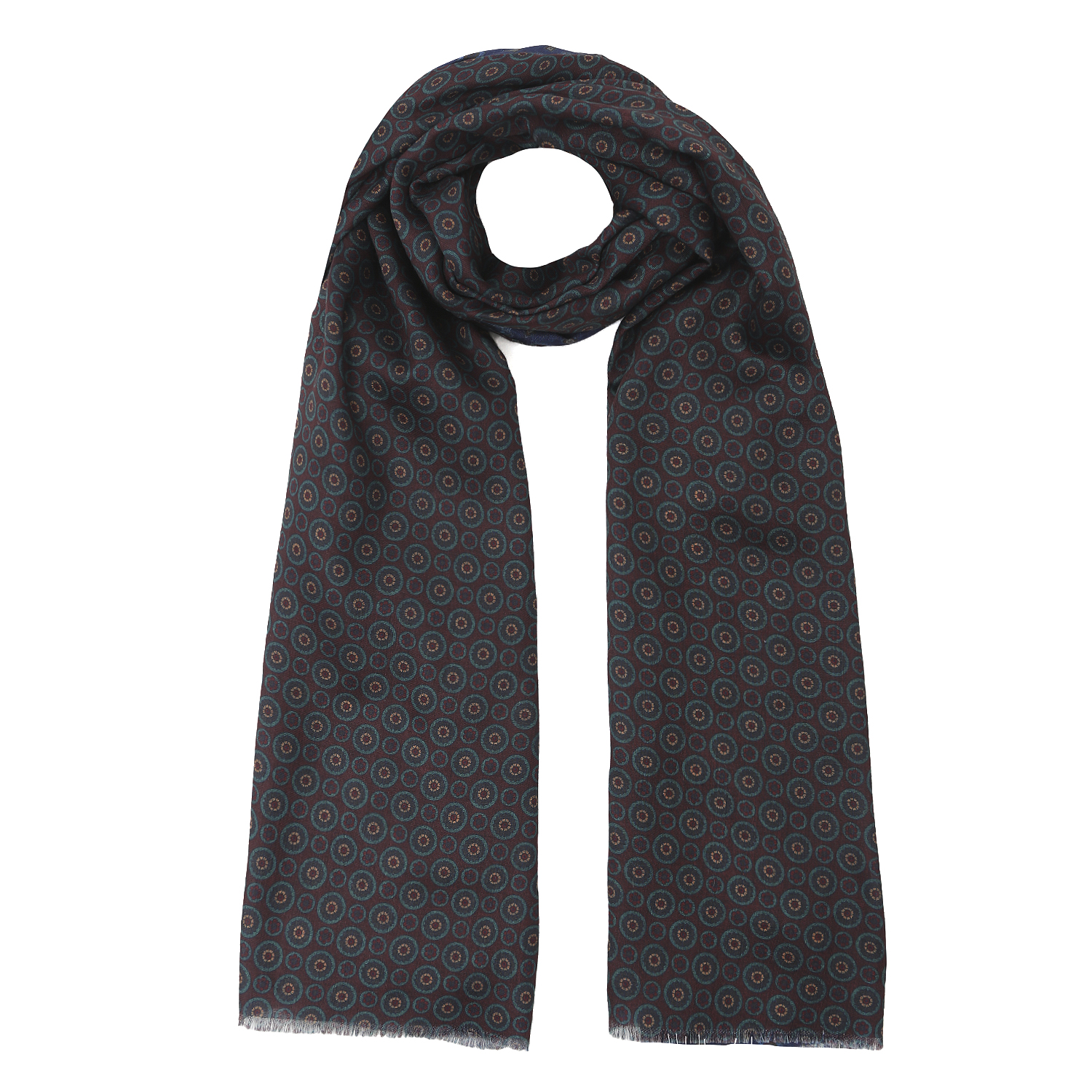 VGW5-4 Шарф муж. 100% полиэстер 70x180 FABRETTI