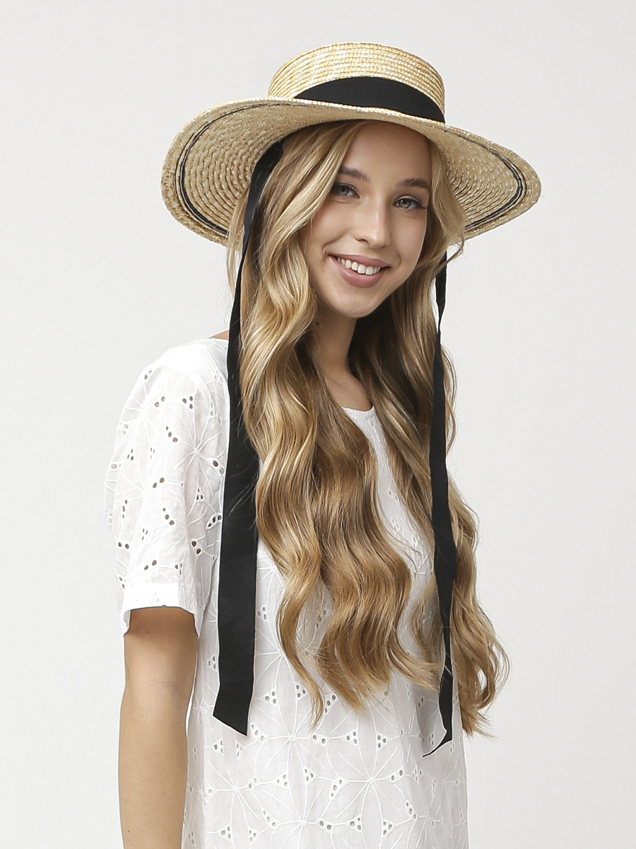 WG84-13.2  FABRETTI Шляпа жен. натуральная солома 