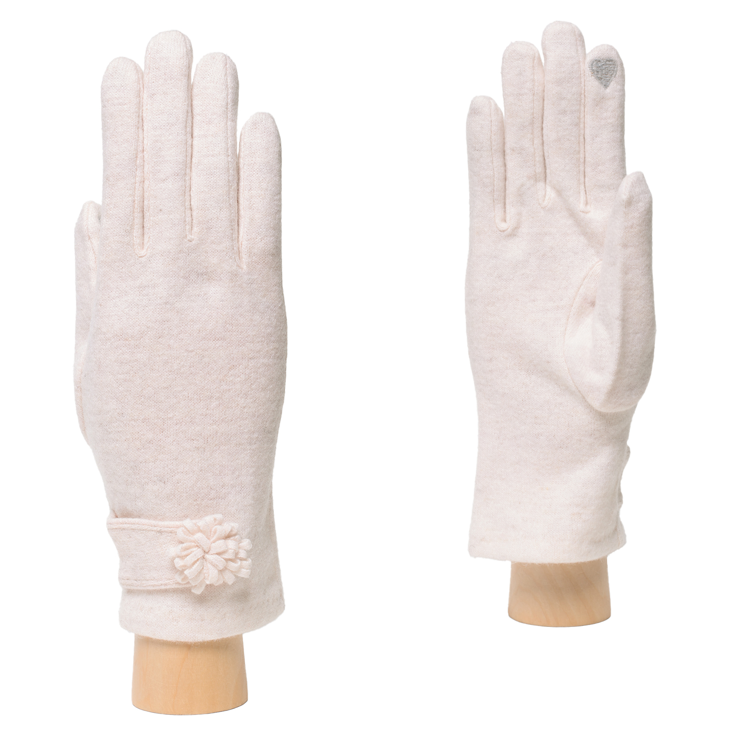 JIF55-1 FABRETTI Перчатки жен. 85% шерсть/15% эластан