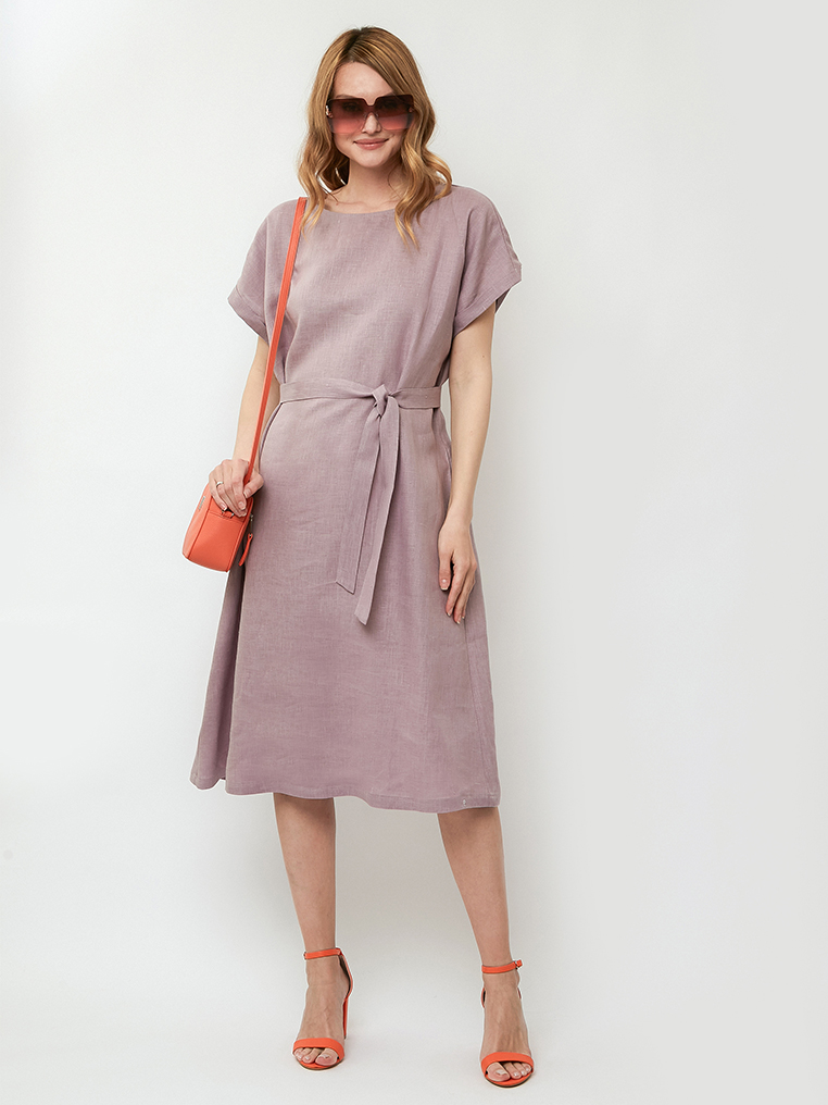 ZDKL86-5 FABRETTI Платье женское 100% лён