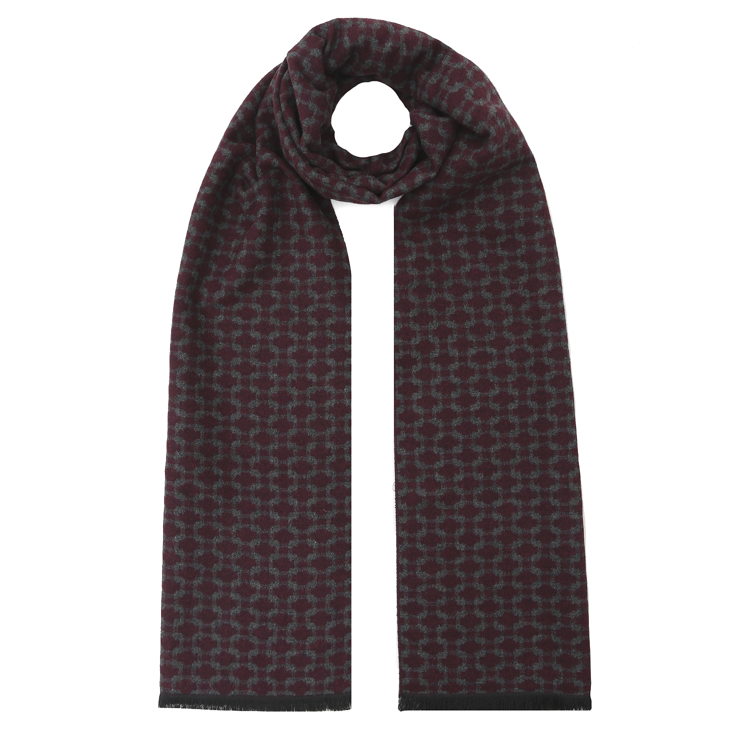 VGU5-4 Шарф муж. 85% вискоза, 15% полиэстер 35x190 FABRETTI