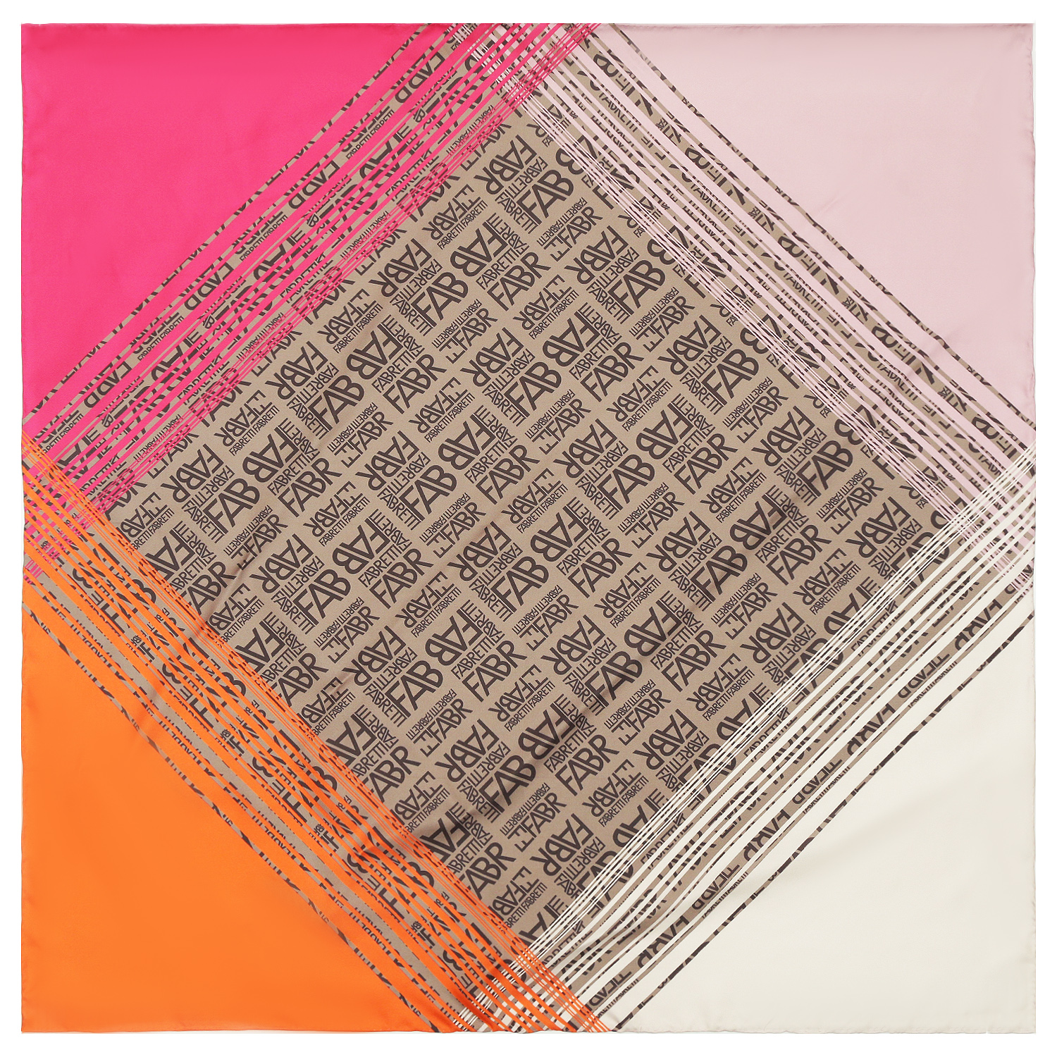 VFS0002-5 Платок жен. 100% шелк 90x90 FABRETTI