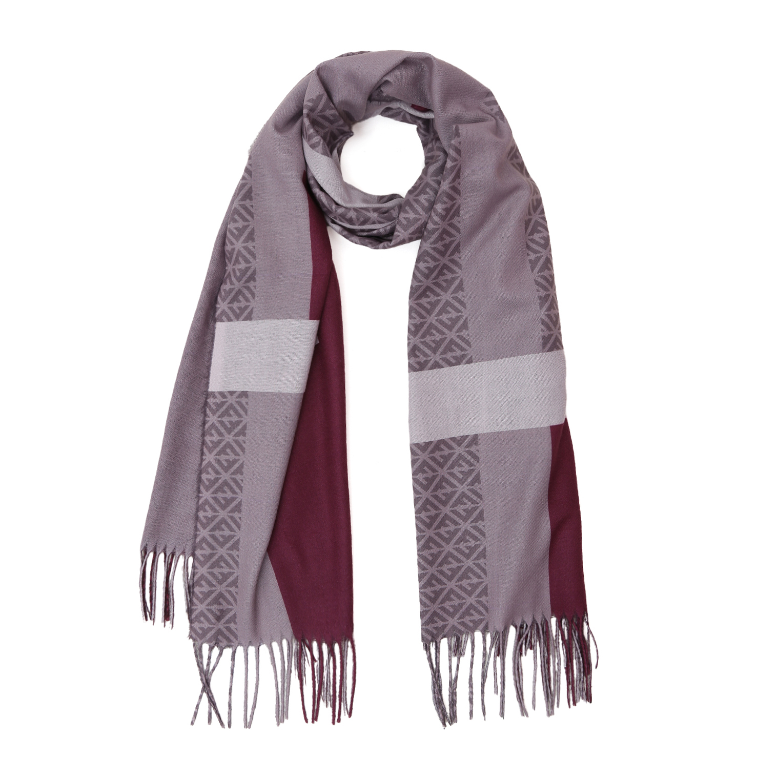 VFJ7-4 Шарф жен. 30% вискоза, 70% полиэстер 70x180 FABRETTI