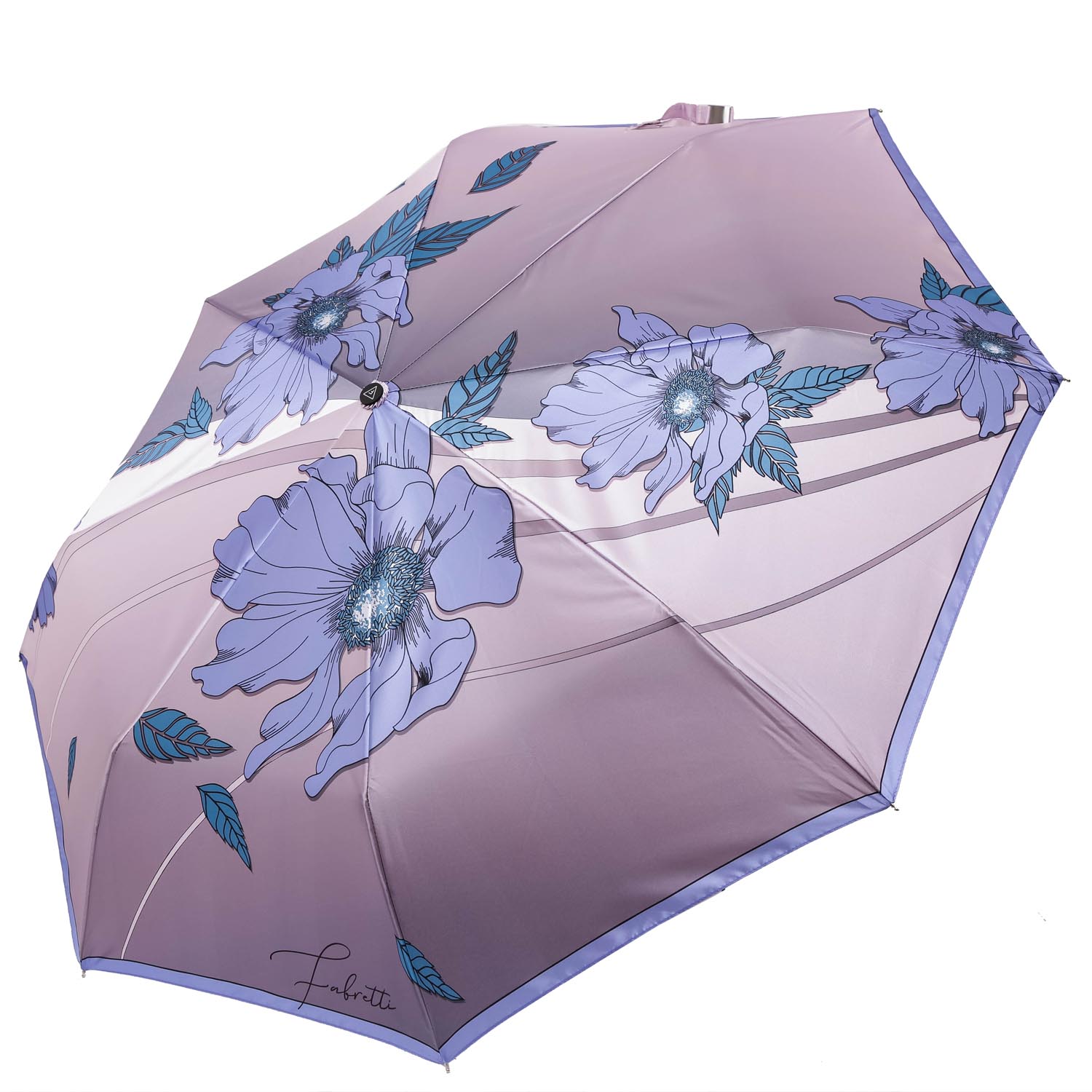 UFS0065-9 Зонт жен. Fabretti, автомат, 3 сложения, сатин 