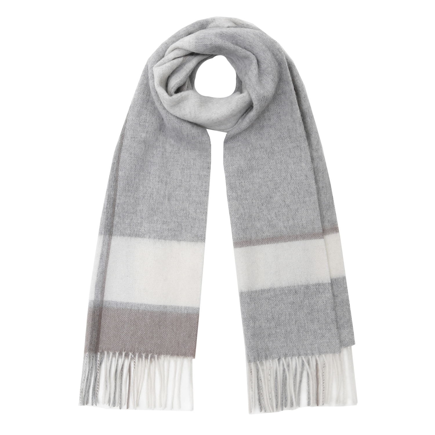 VGG2-3 Шарф муж. 100% шерсть 30x164 FABRETTI