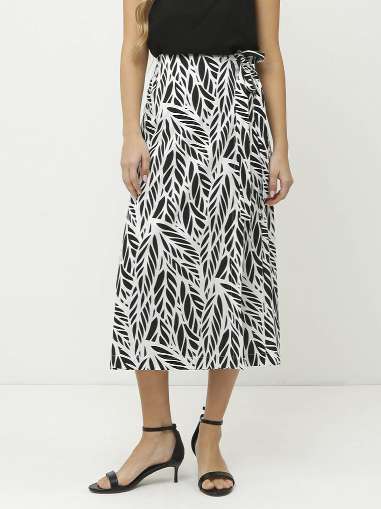 NCF49pr-1 FABRETTI Юбка женская 55% лён 45% вискоза