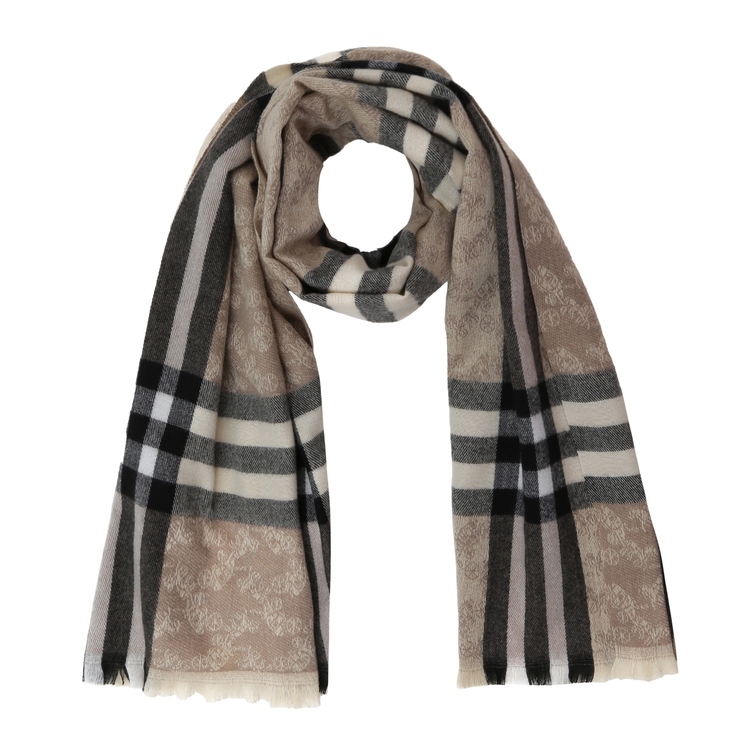 VFGI2-3 Шарф жен. 100% полиэстер 67x195 FABRETTI