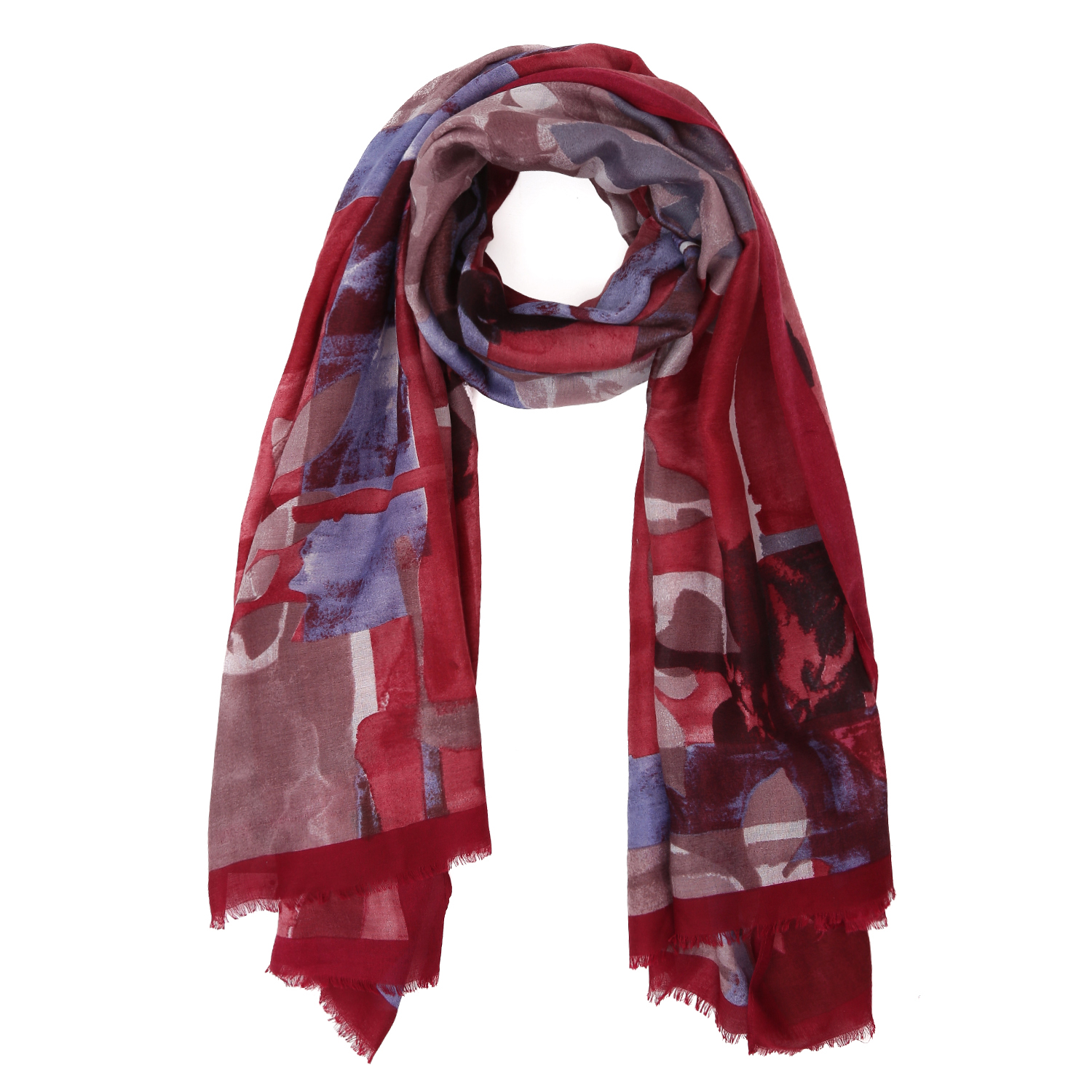 VFI12-4 Шарф жен. 100% полиэстер 90x180 FABRETTI